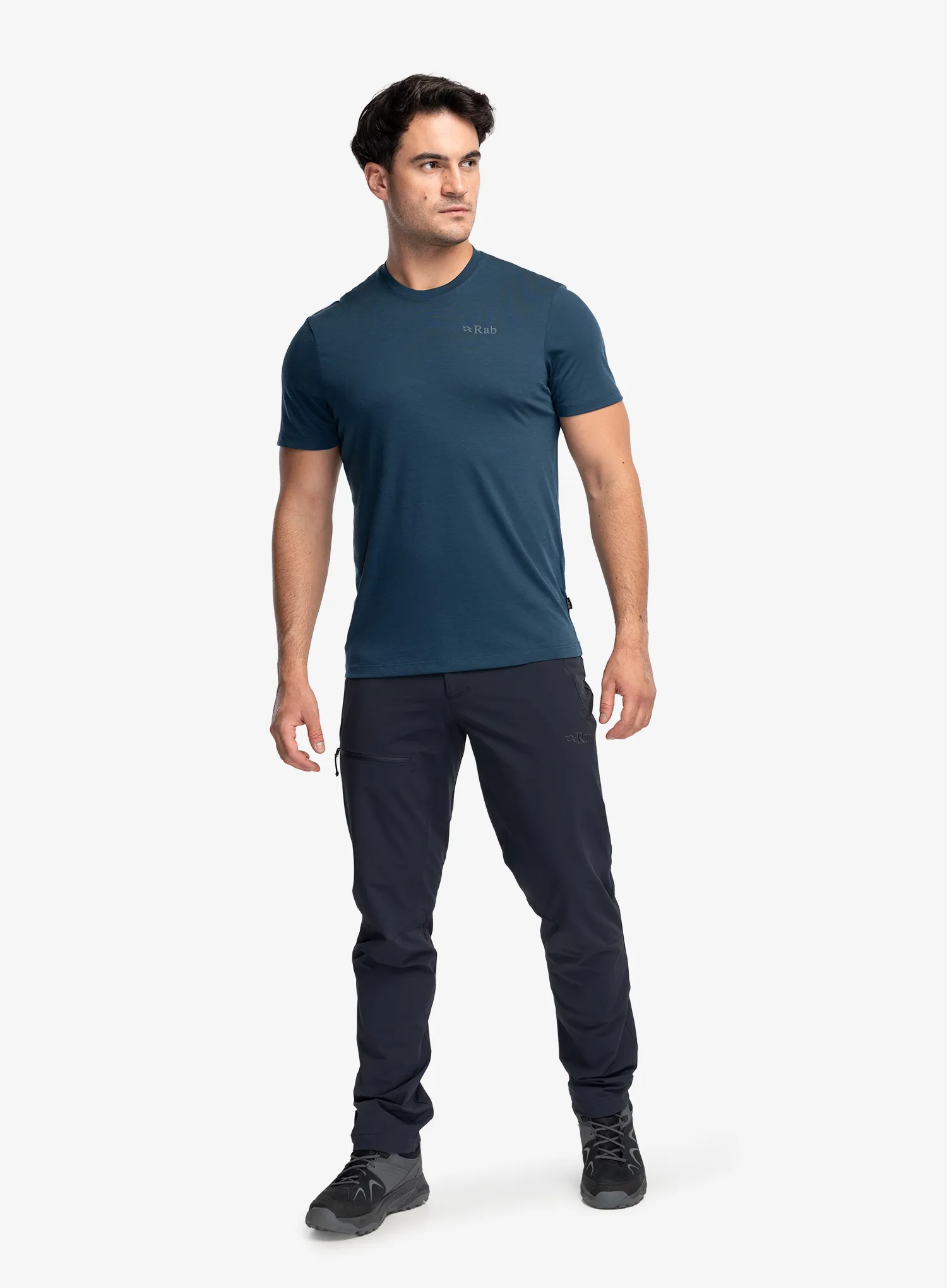 Spauda ant marškinėlių Rab Crimp Elevation Tee - tempest blue