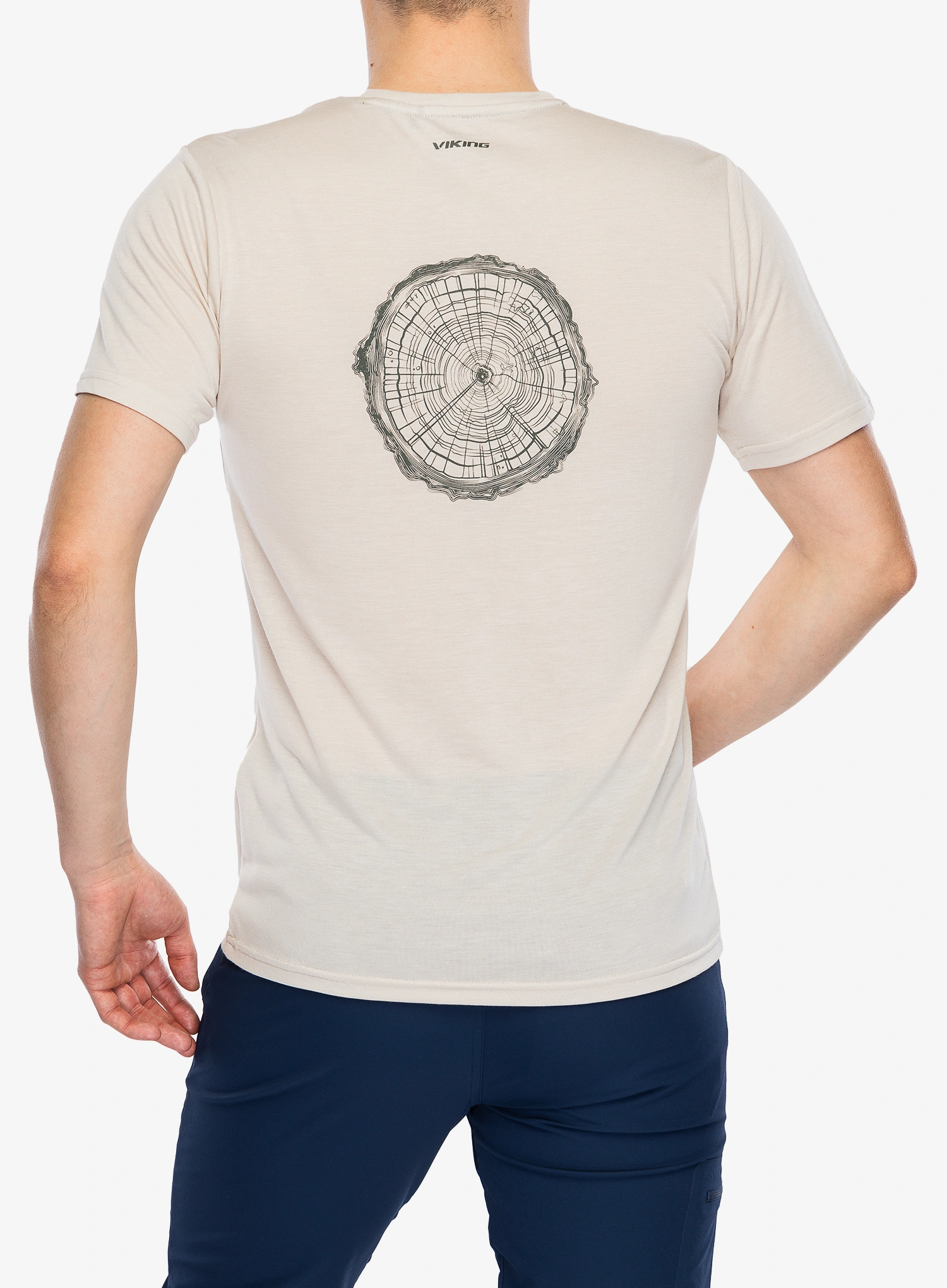 Spauda ant marškinėlių Viking Rune Bamboo - beige/olive