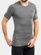 Vyriški marškinėliai Under Armour HG Armour Comp S/S - carbon heather/black
