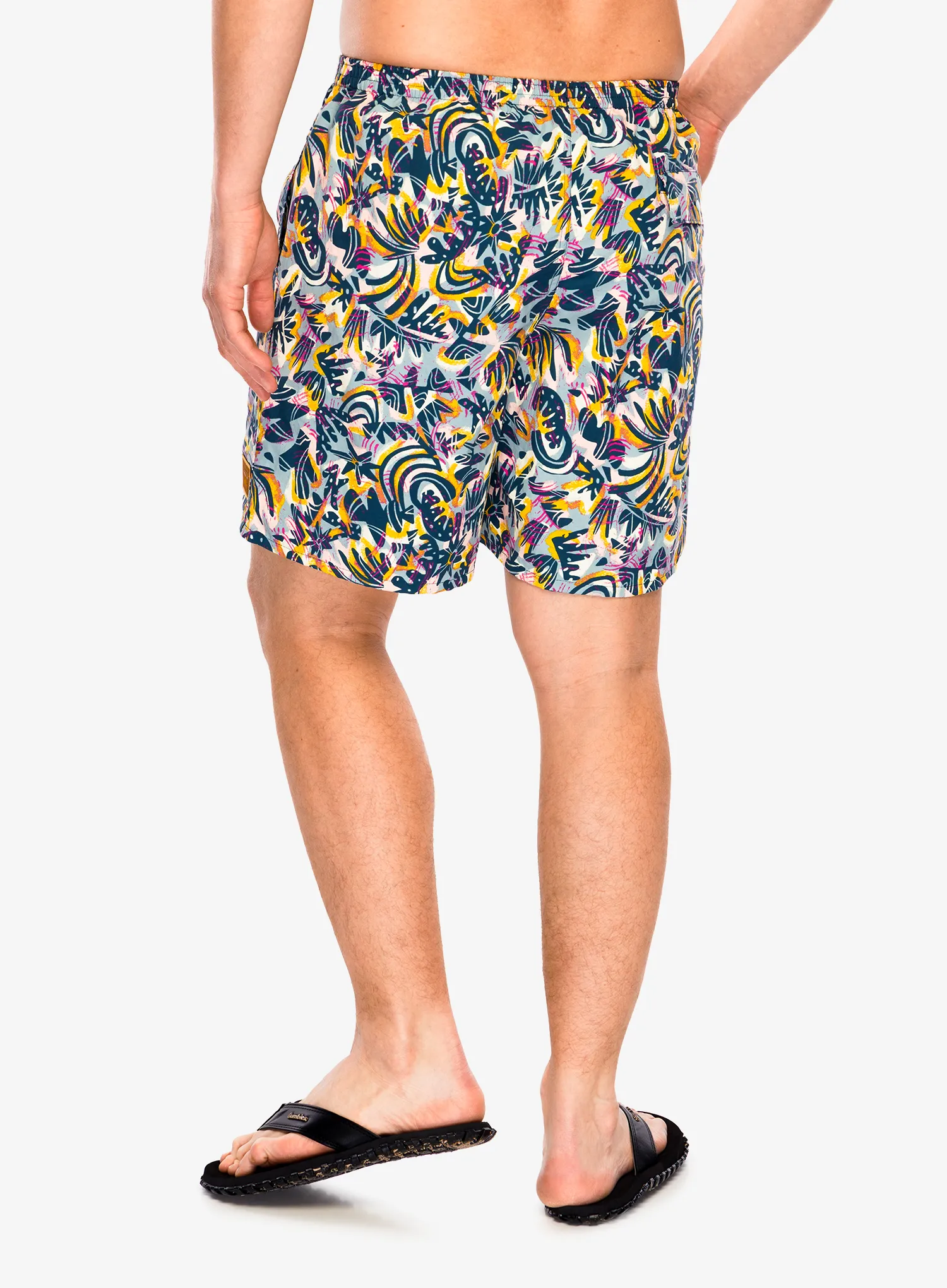 Trumpi šortai Patagonia Baggies Longs 7 - wild botanist/tidal teal