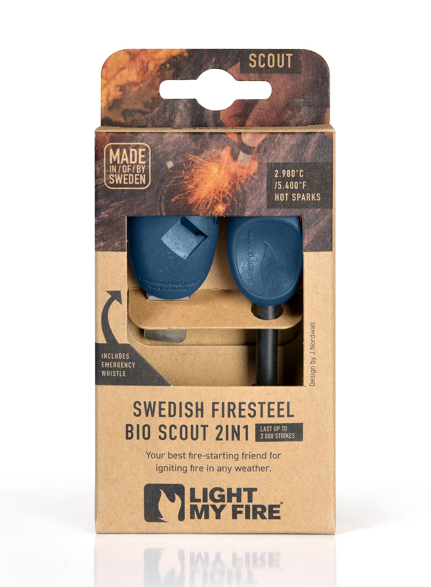 Skiltuvas Light My Fire Firesteel Bio Scout - hazy blue