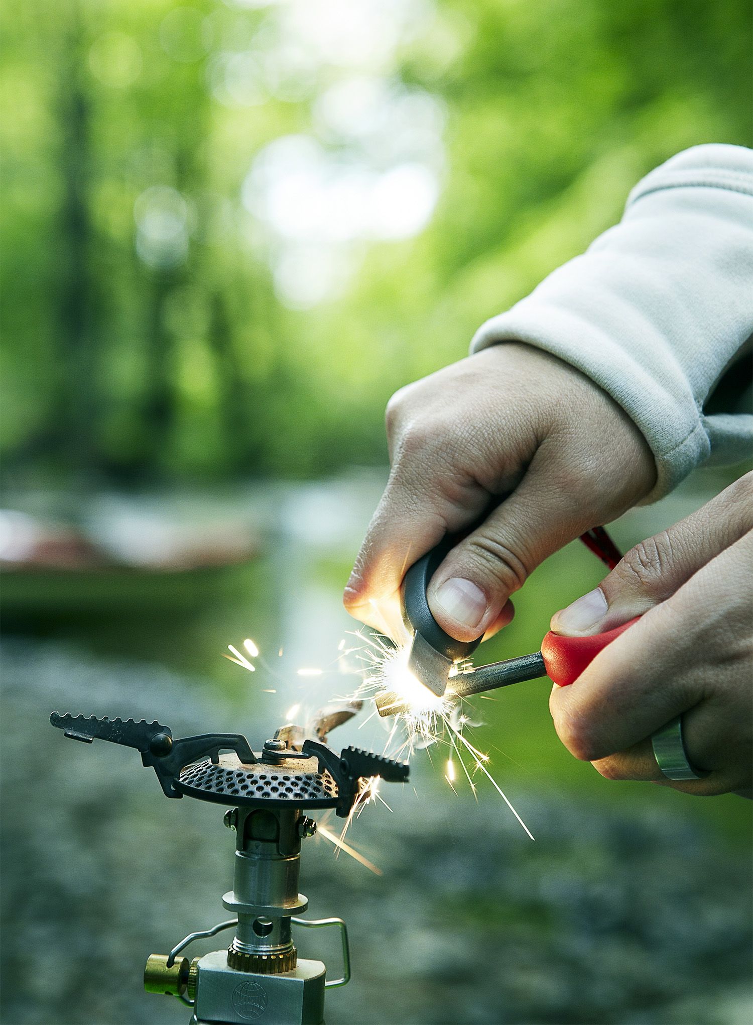 Skiltuvas Light My Fire Firesteel Bio Scout - rocky red