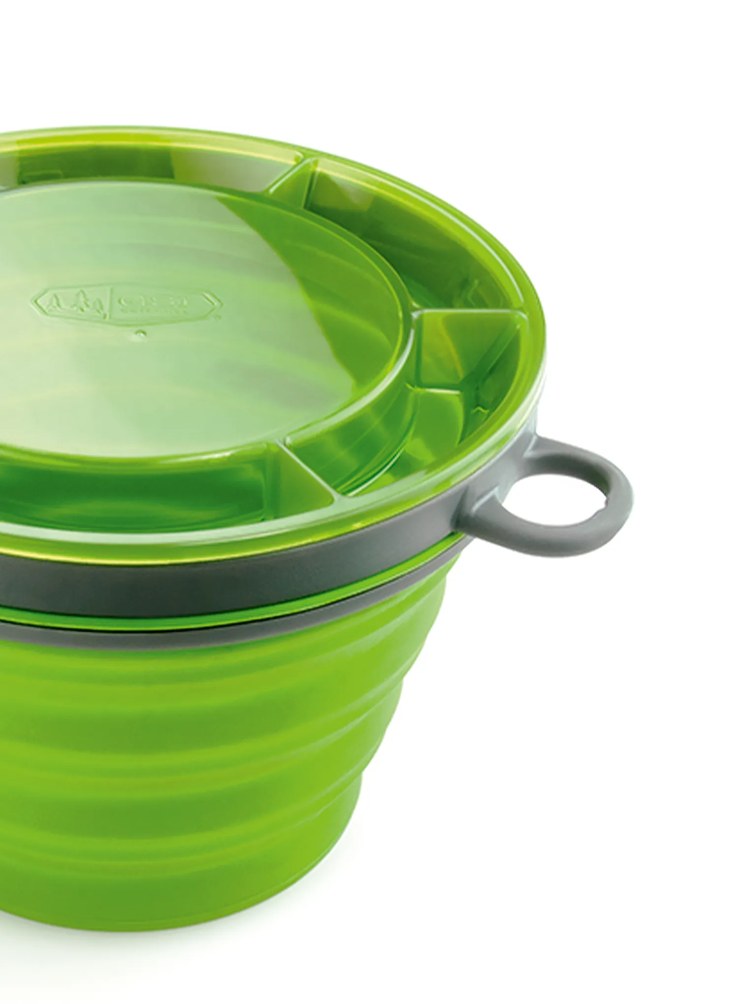 Sulankstomas puodelis GSI Outdoors Collapsible Fairshare Mug 0,651 l - green