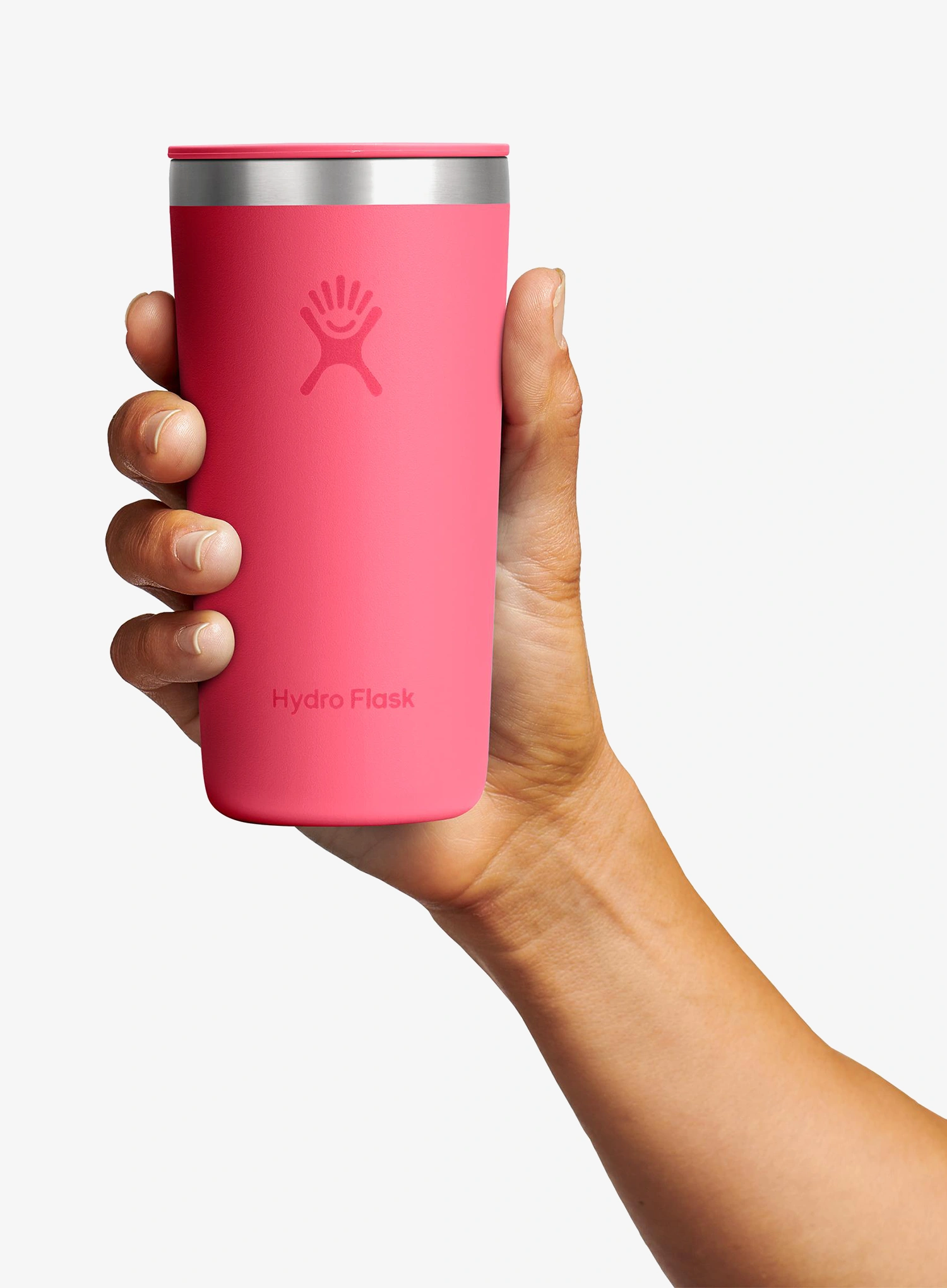 Termo gertuvė Hydro Flask 12 Oz All Around Tumbler Press-In Lid (355 ml) - popstar pink