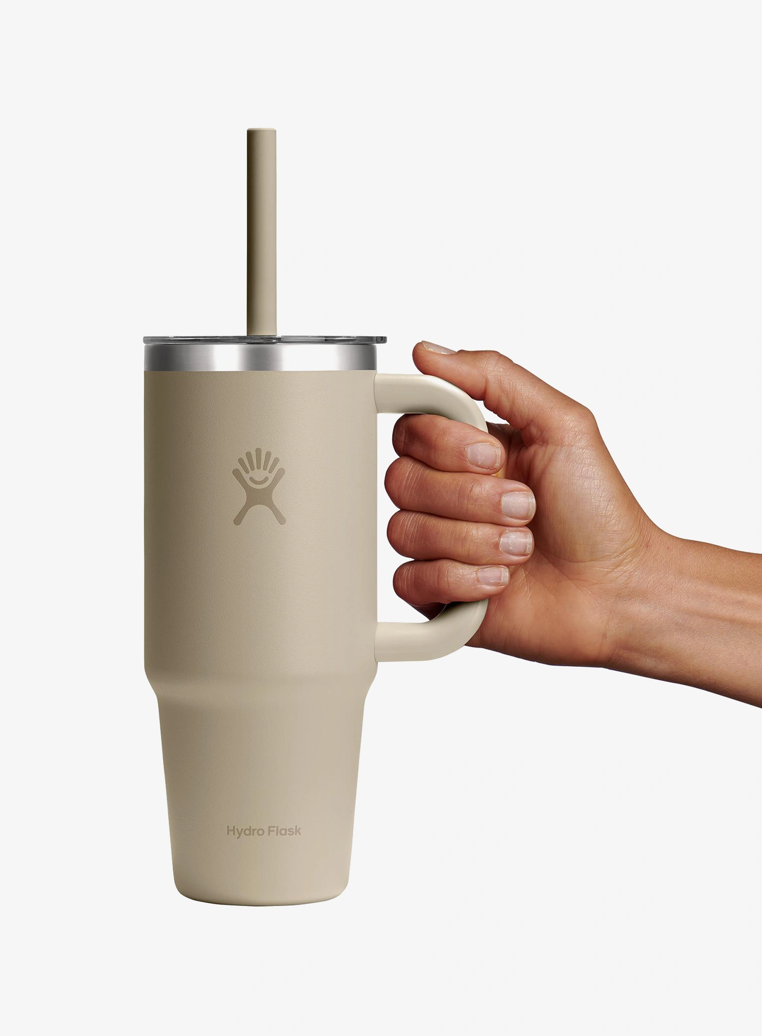 Termo gertuvė Hydro Flask 24 Oz  Travel Tumbler Clear Lid (710 ml) - oat