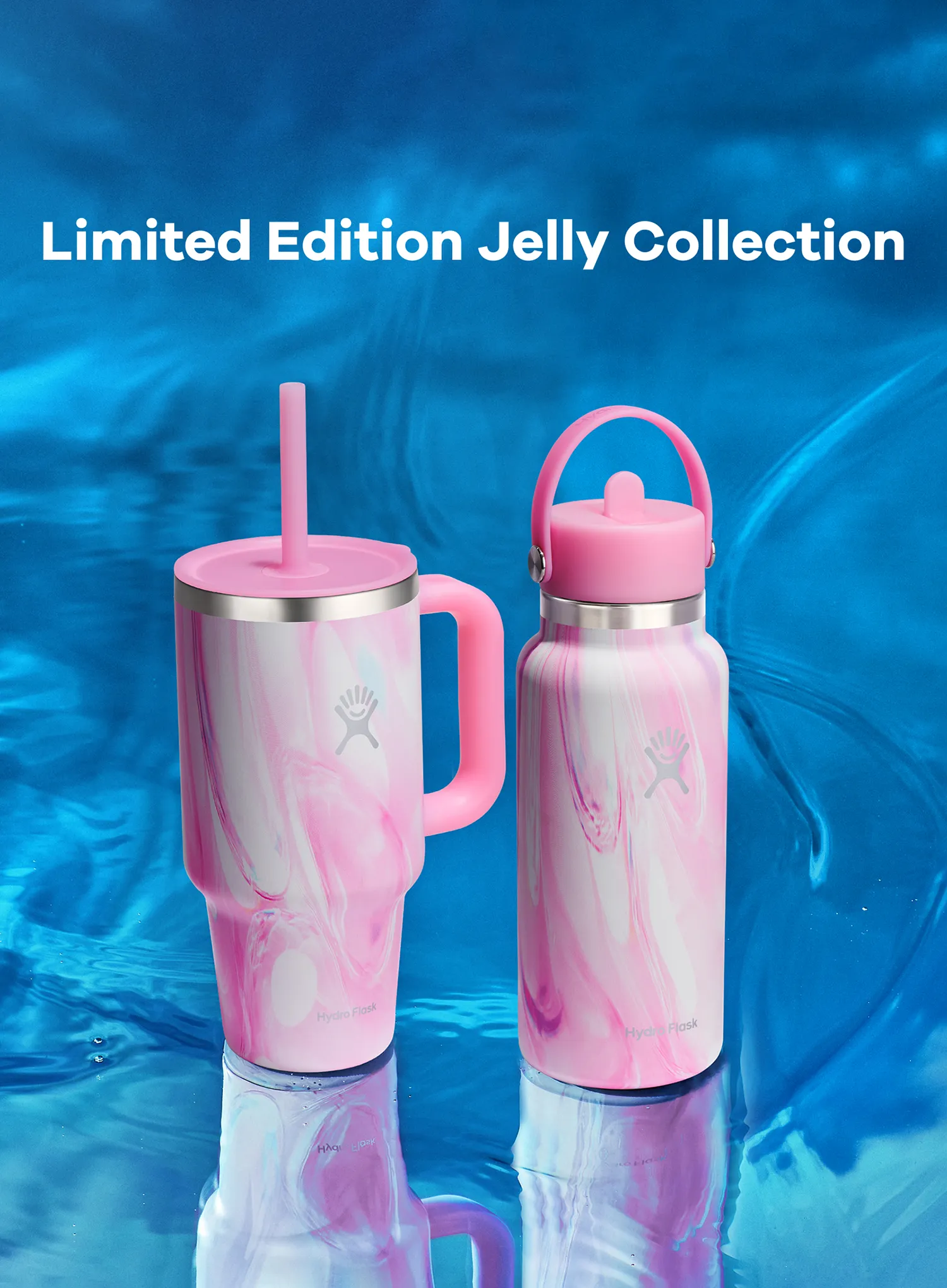 Termo gertuvė Hydro Flask 32 oz Travel Tumbler (946 ml) - jelly pink