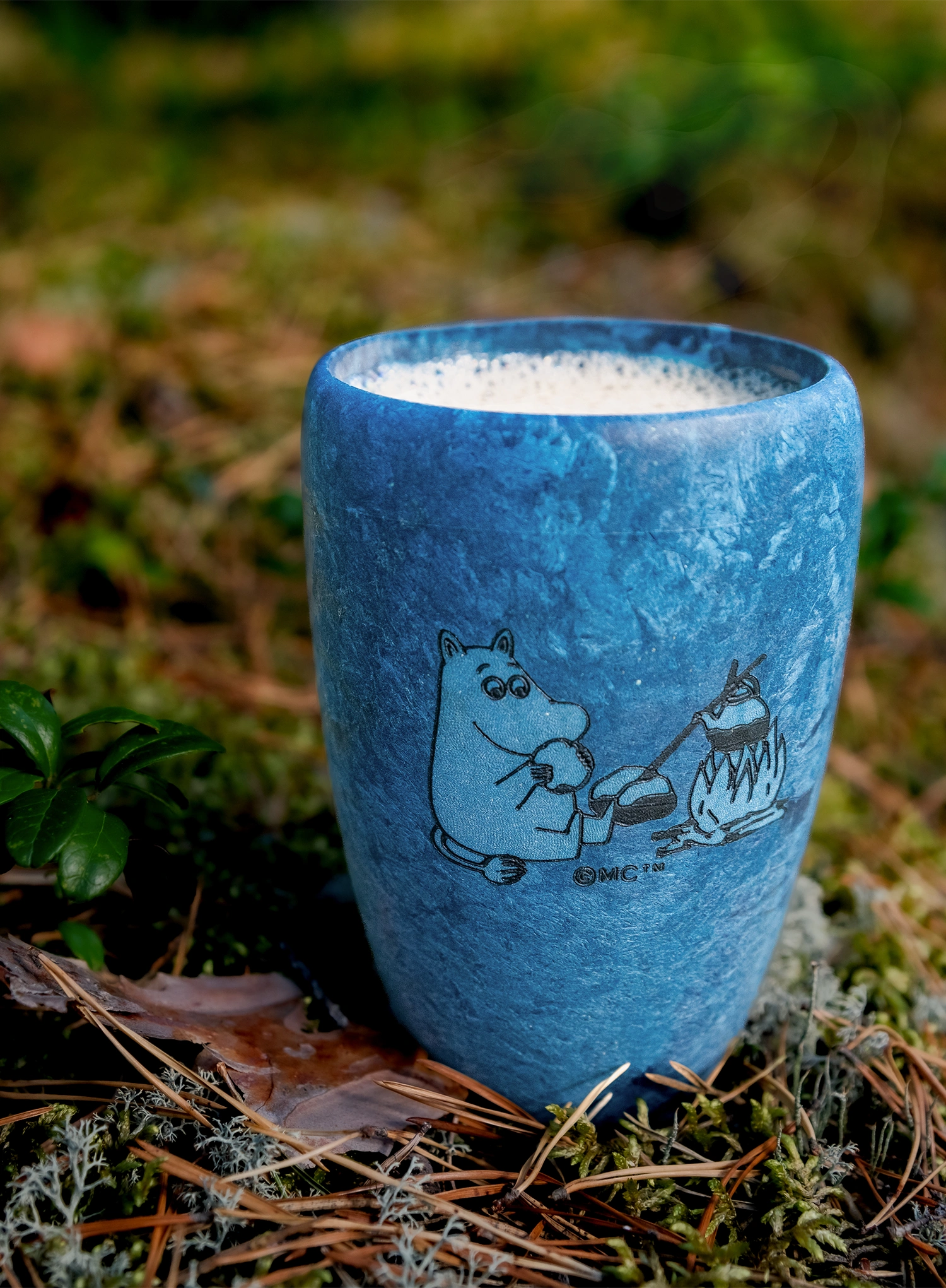 Turistinis puodelis Kupilka 30 Moomin Moomintroll Coffee (0,3 l) - blue