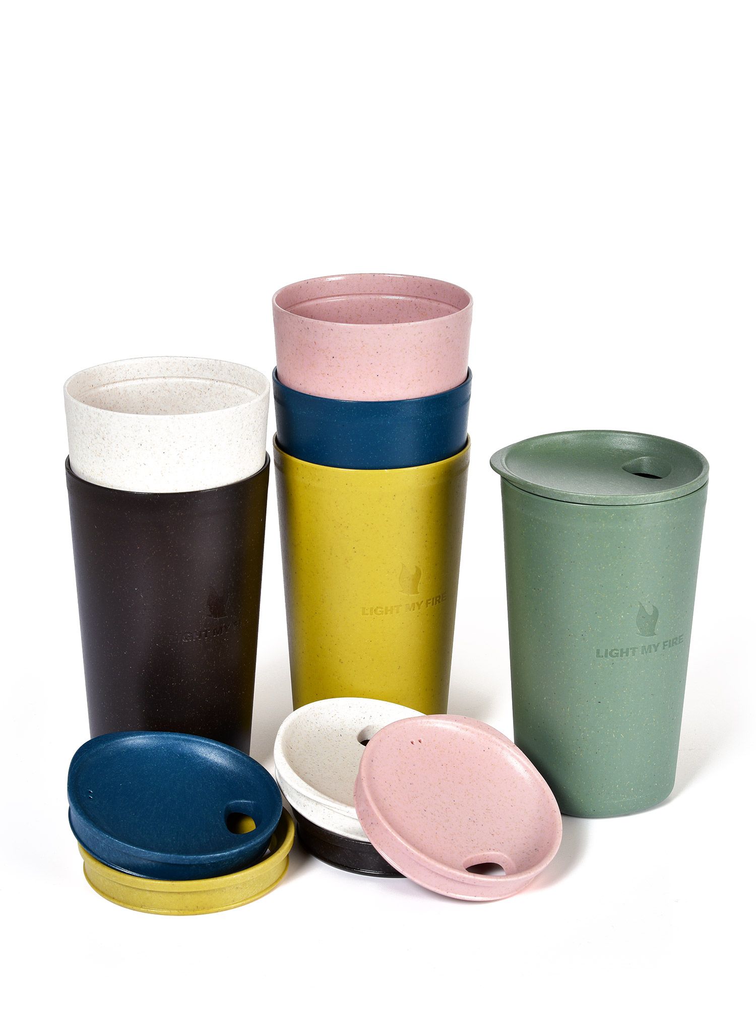 Turistinis puodelis Light My Fire MyCup & Lid Large (0,5 l) - cream