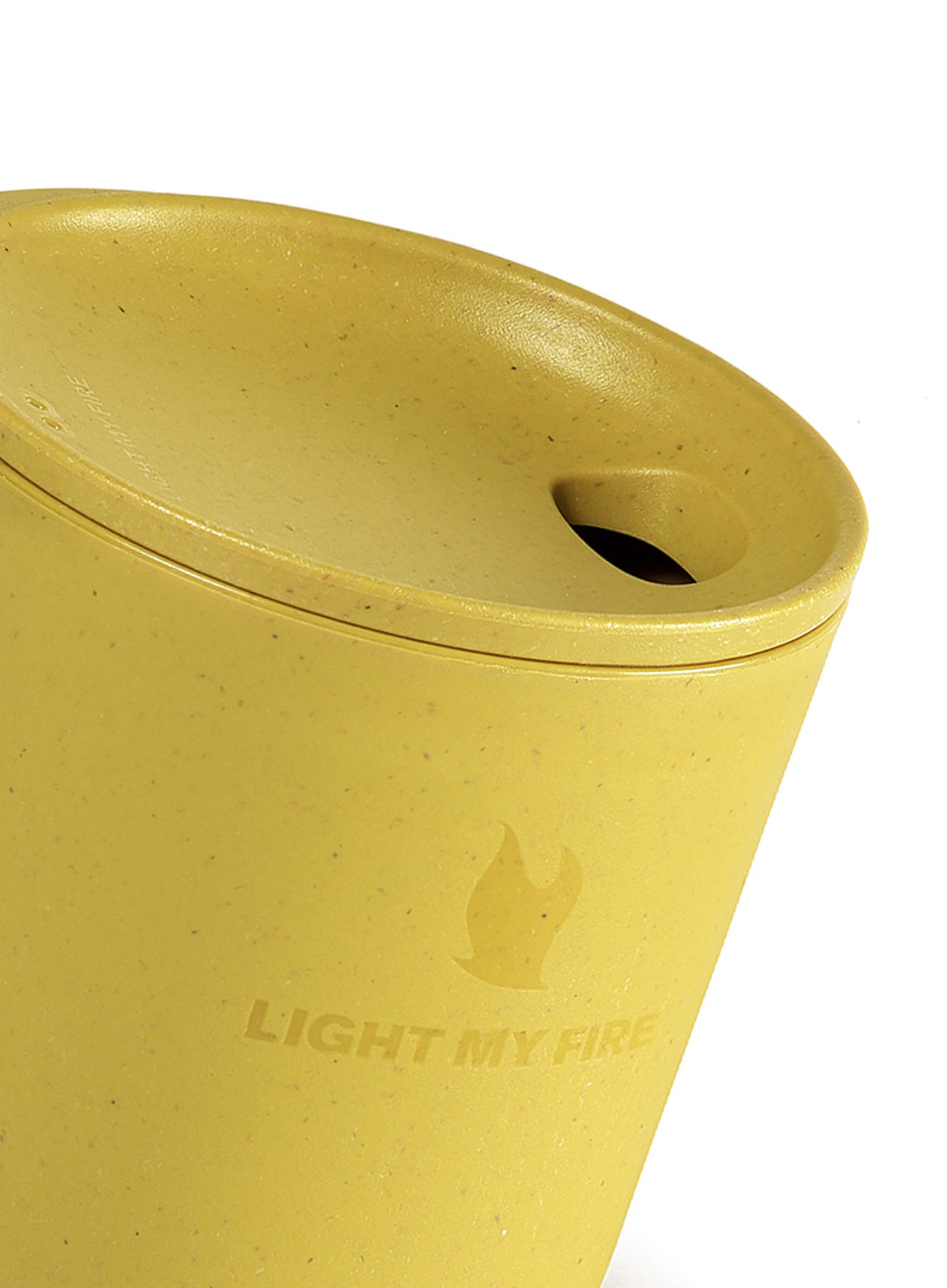 Turistinis puodelis Light My Fire MyCup & Lid Short (0,25 l) - mustyyellow