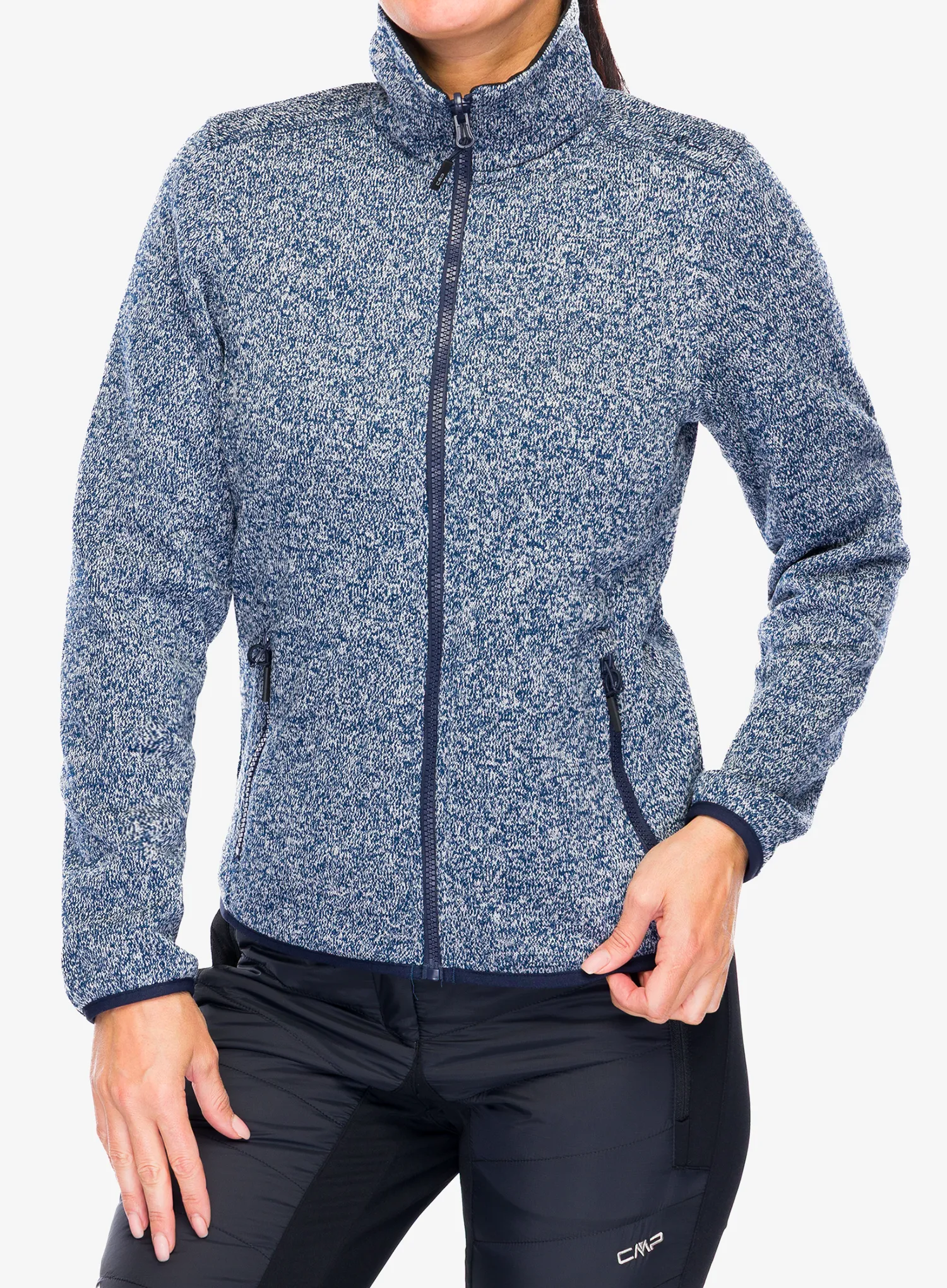 Moteriška 3 in 1 striukė CMP Page Jacket Zip Hood Detachble Inn.Jacket - black blue
