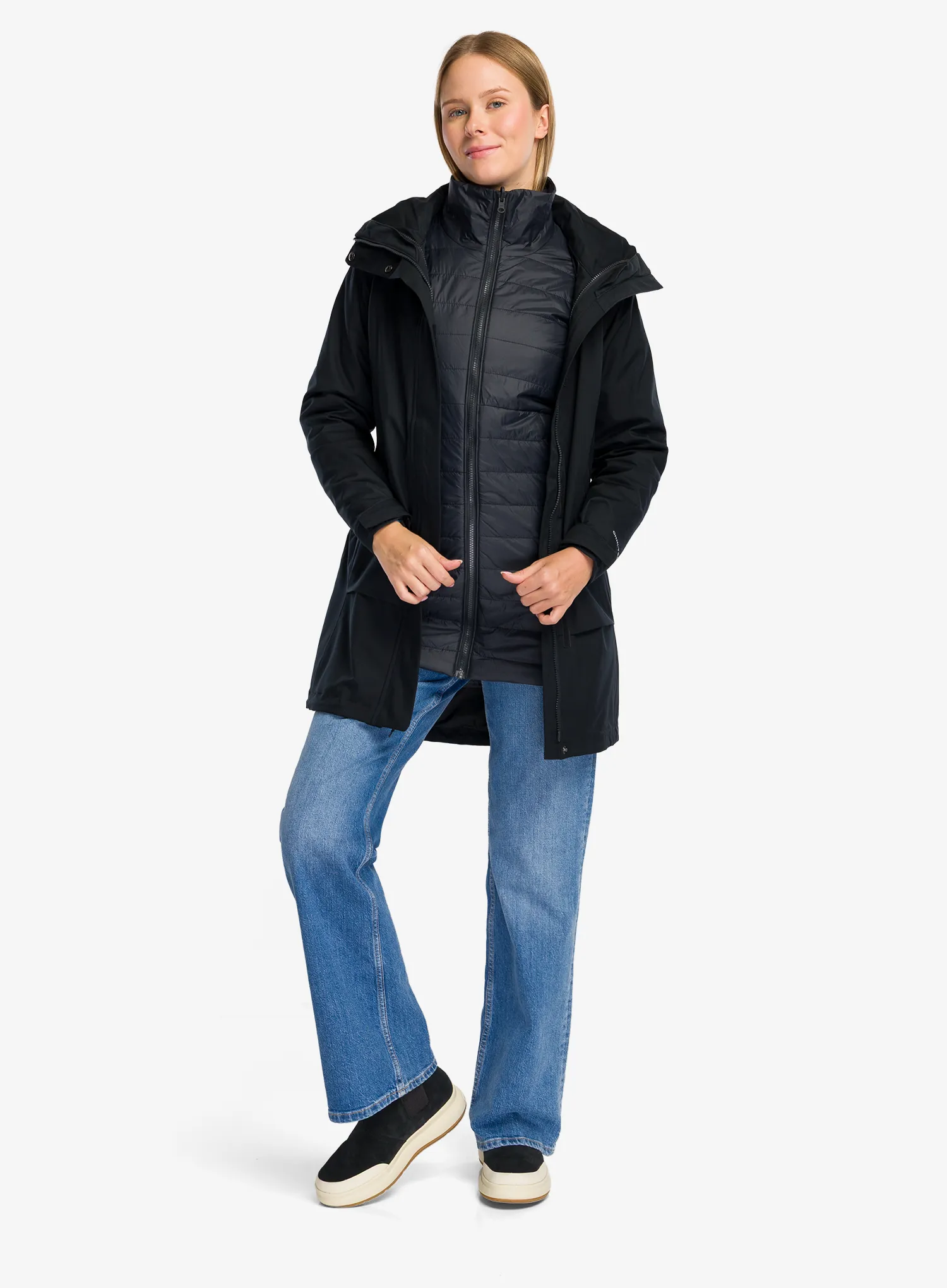 Moteriška 3in1 striukė Columbia Pulaski III Interchange Jacket - black