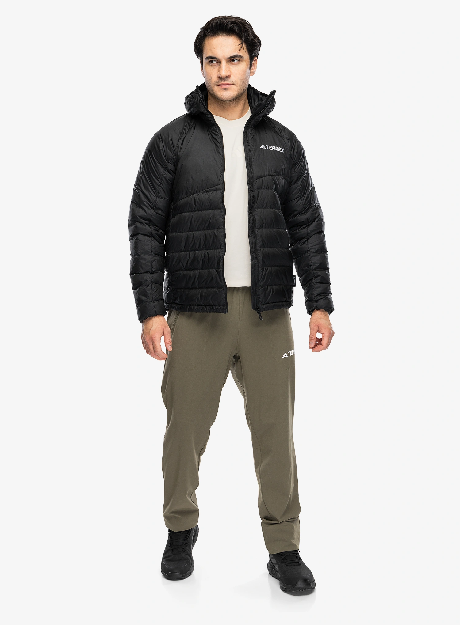 Striukė adidas TERREX Xperior CLIMAWARM+ Down Hooded Jacket - black