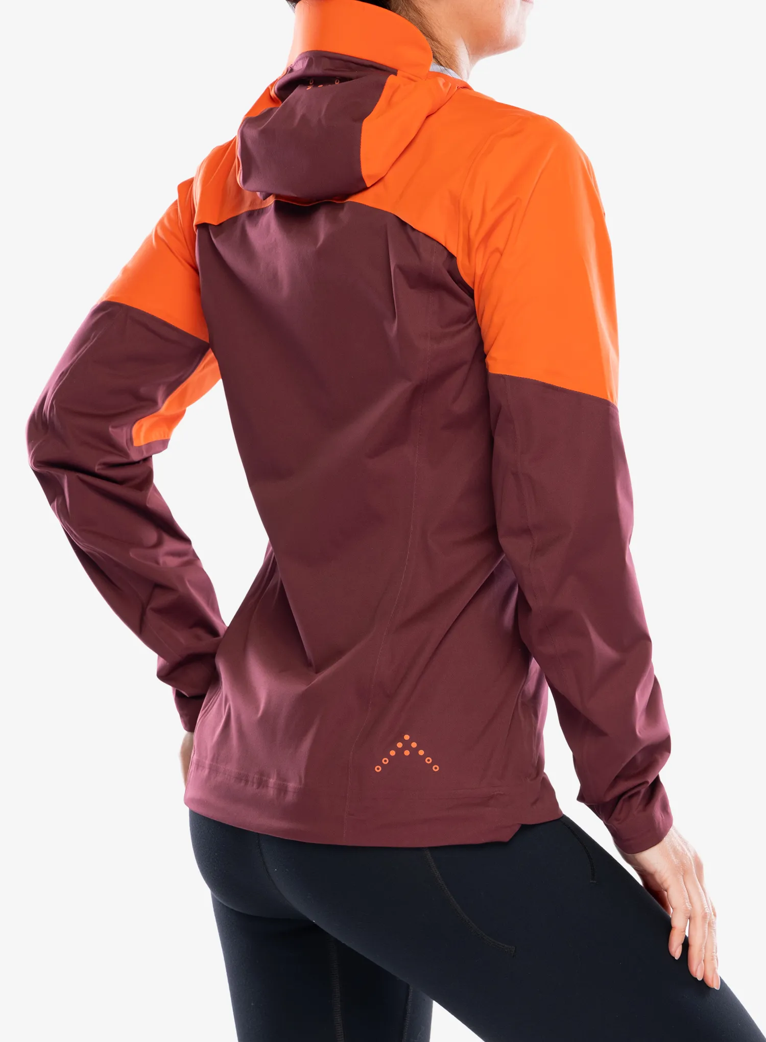 Bėgimo striukė moterims Rab Kinetic Ultra Jacket - red grapefruit/deep heather