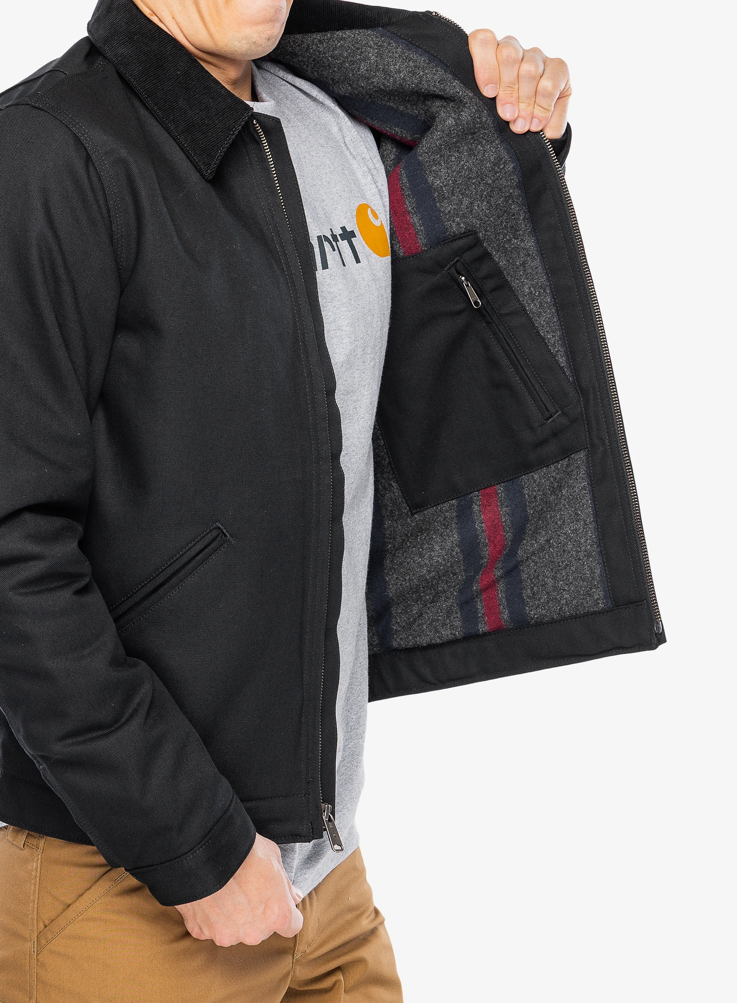 Striukė Carhartt Duck Detroit Jacket - black | 8a-shop.lt
