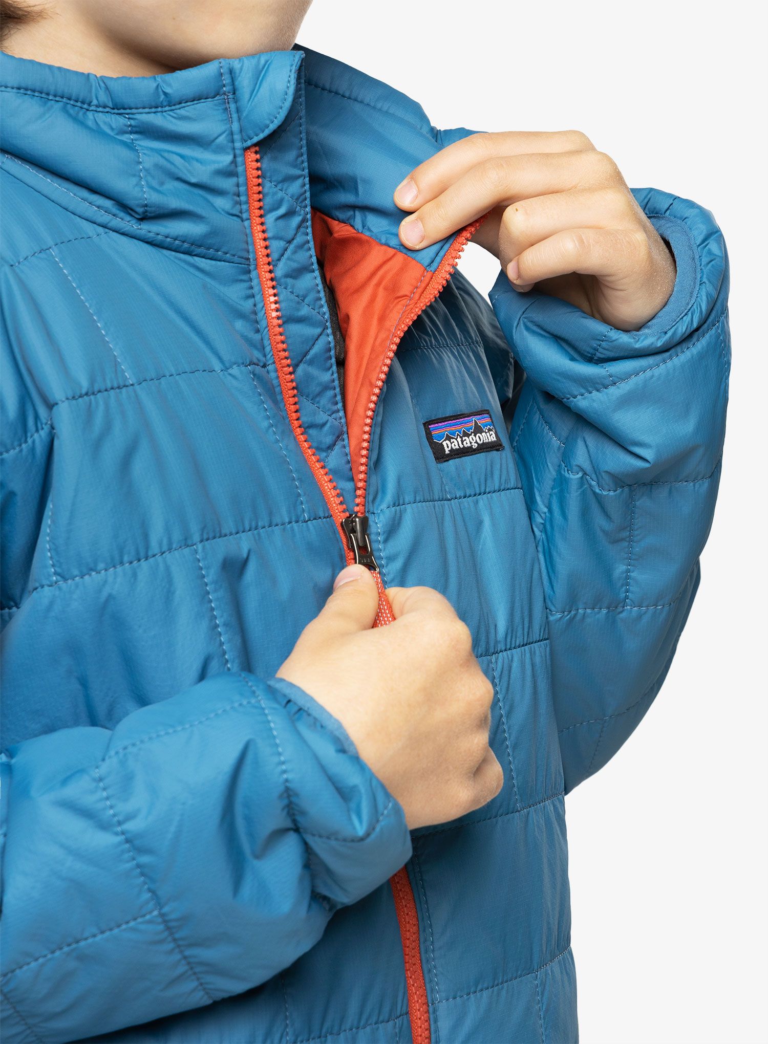 Berniukų striukė Patagonia Nano Puff Brick Quilt Jacket - wavy blue