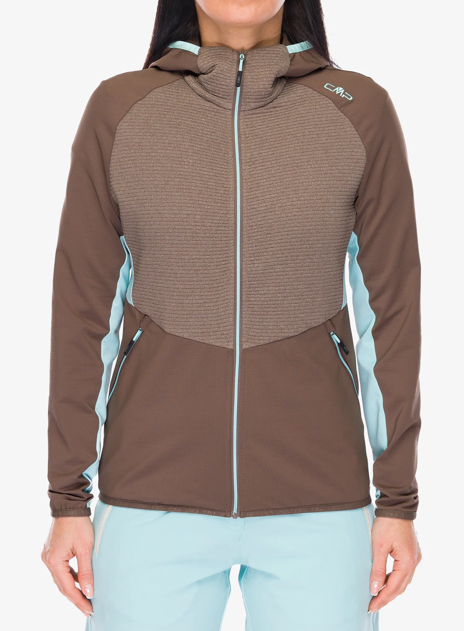 Moteriška striukė CMP Omber Jacket Fix Hood - toffee
