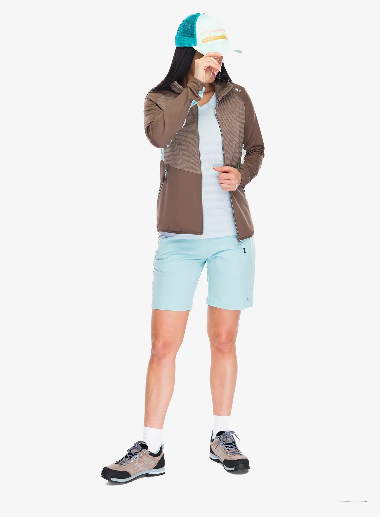 Moteriška striukė CMP Omber Jacket Fix Hood - toffee