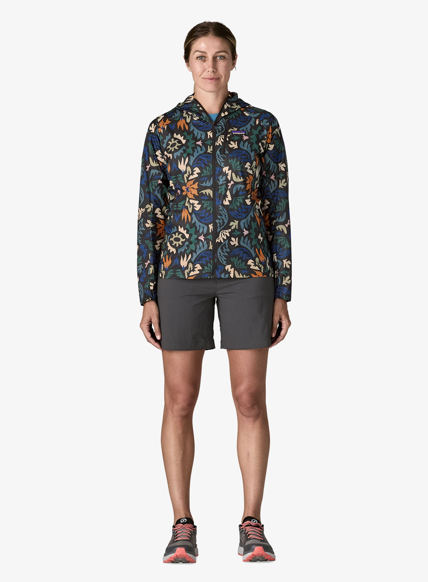 Moteriška bėgimo striukė Patagonia Houdini Jacket - kaleido/black