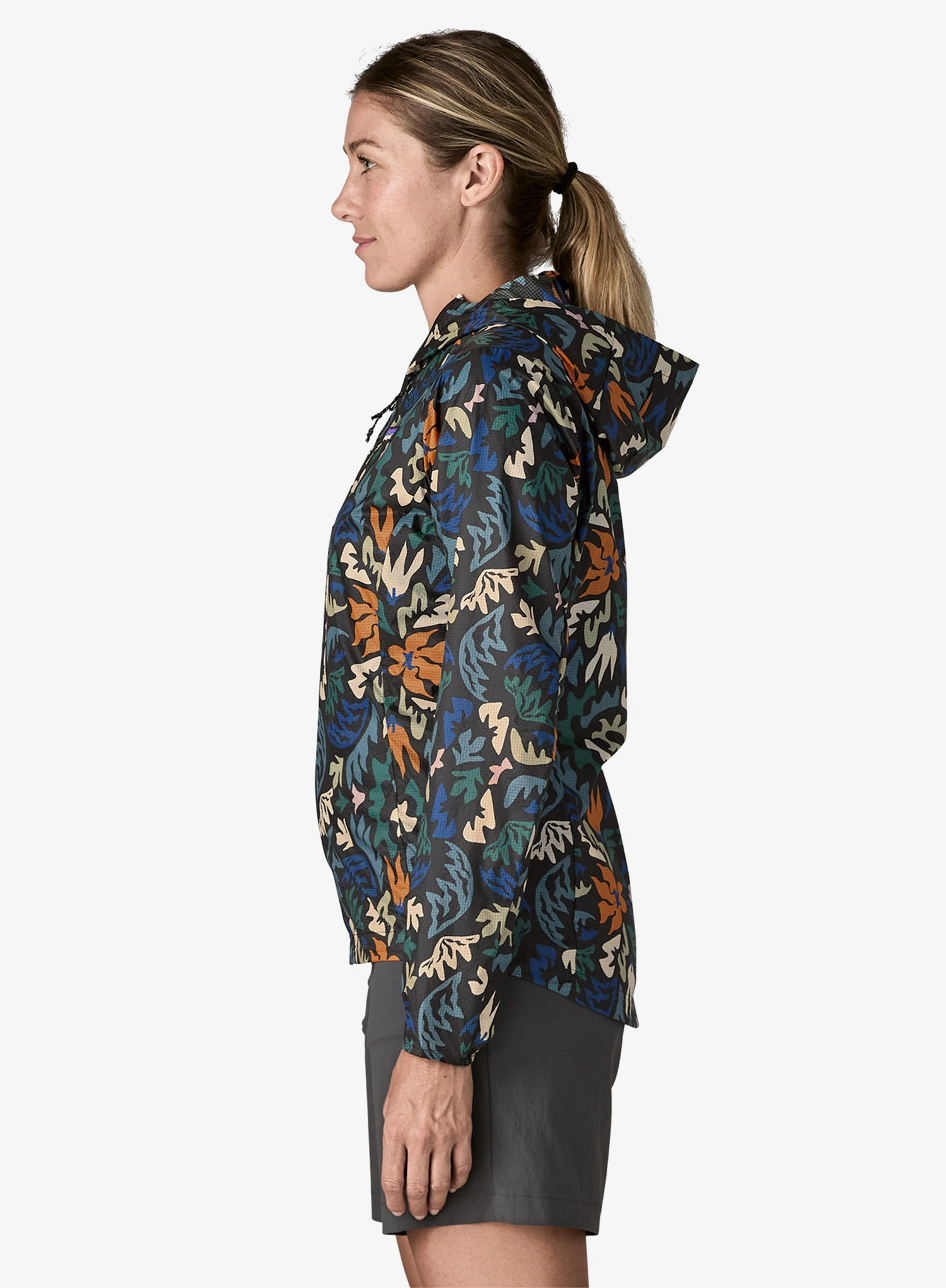 Moteriška bėgimo striukė Patagonia Houdini Jacket - kaleido/black