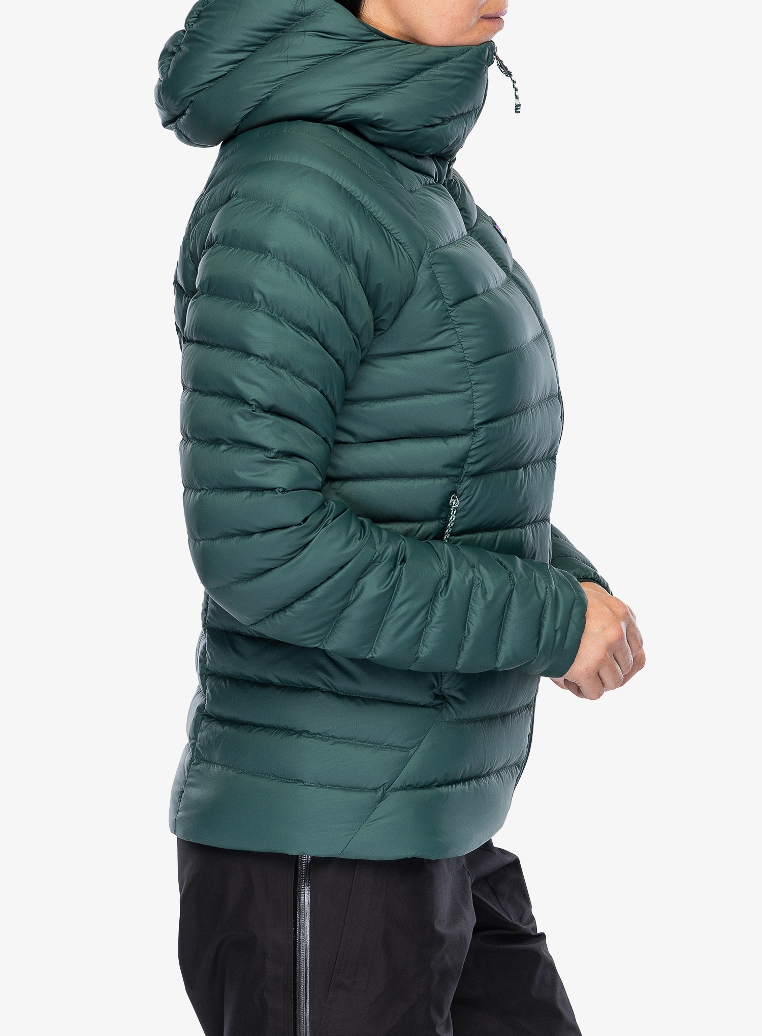 Moteriška striukė Patagonia Down Sweater Hoody - cascade green