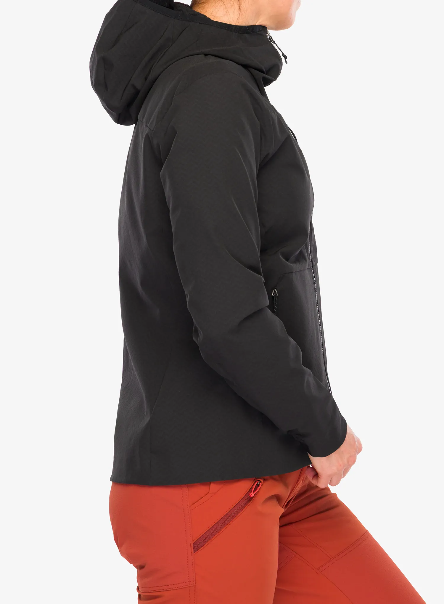Moteriška striukė Patagonia R1 CrossStrata Hoody - black