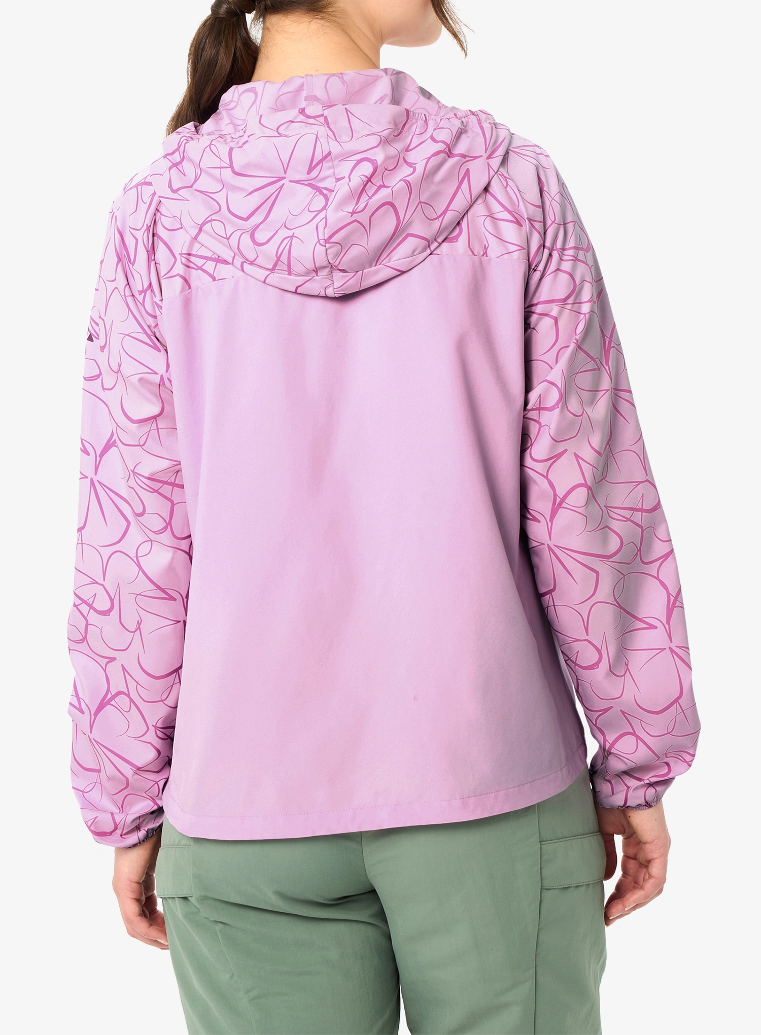 Moteriška striukė Vaude Neyland Wind Jacket II - raspberry