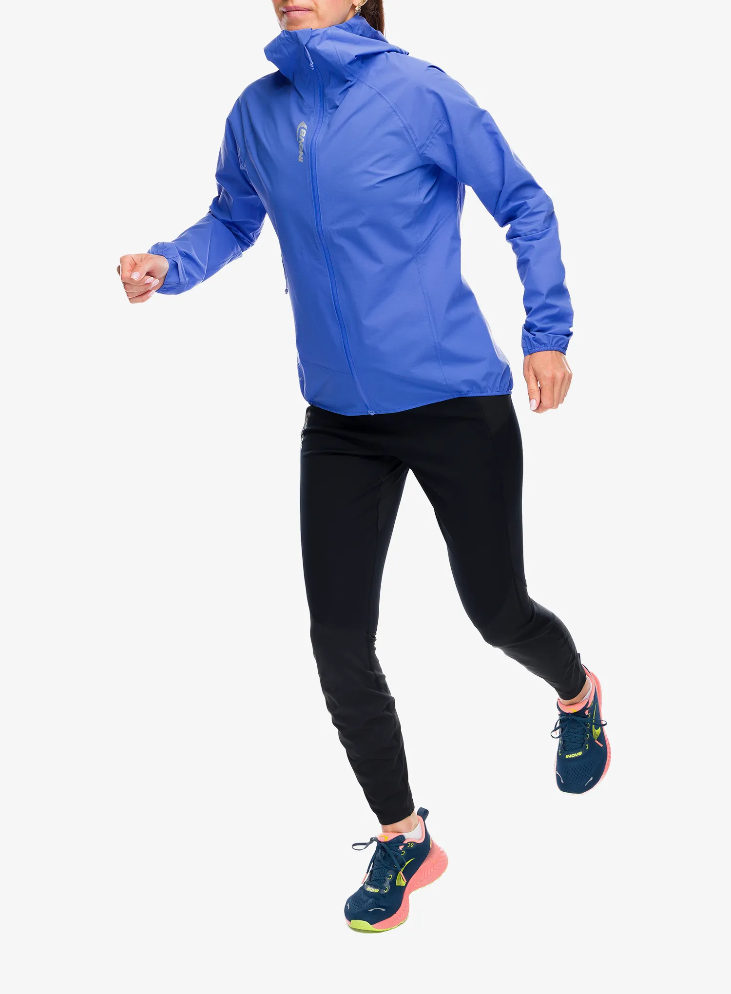 Bėgimo striukė moterims Inov-8 Stormshell V4 - blue