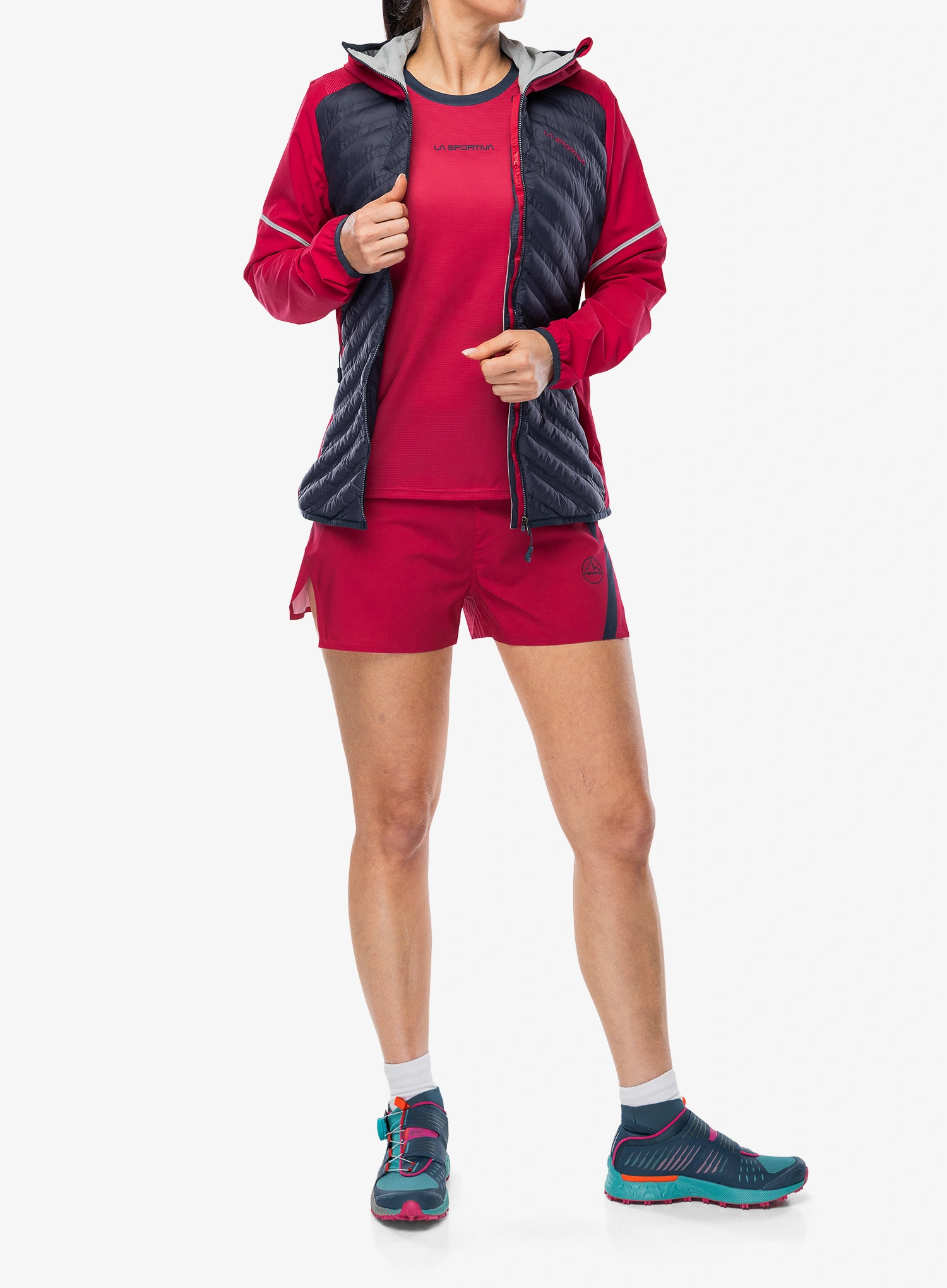 Bėgimo striukė moterims La Sportiva Koro Jacket - night sky/azalea