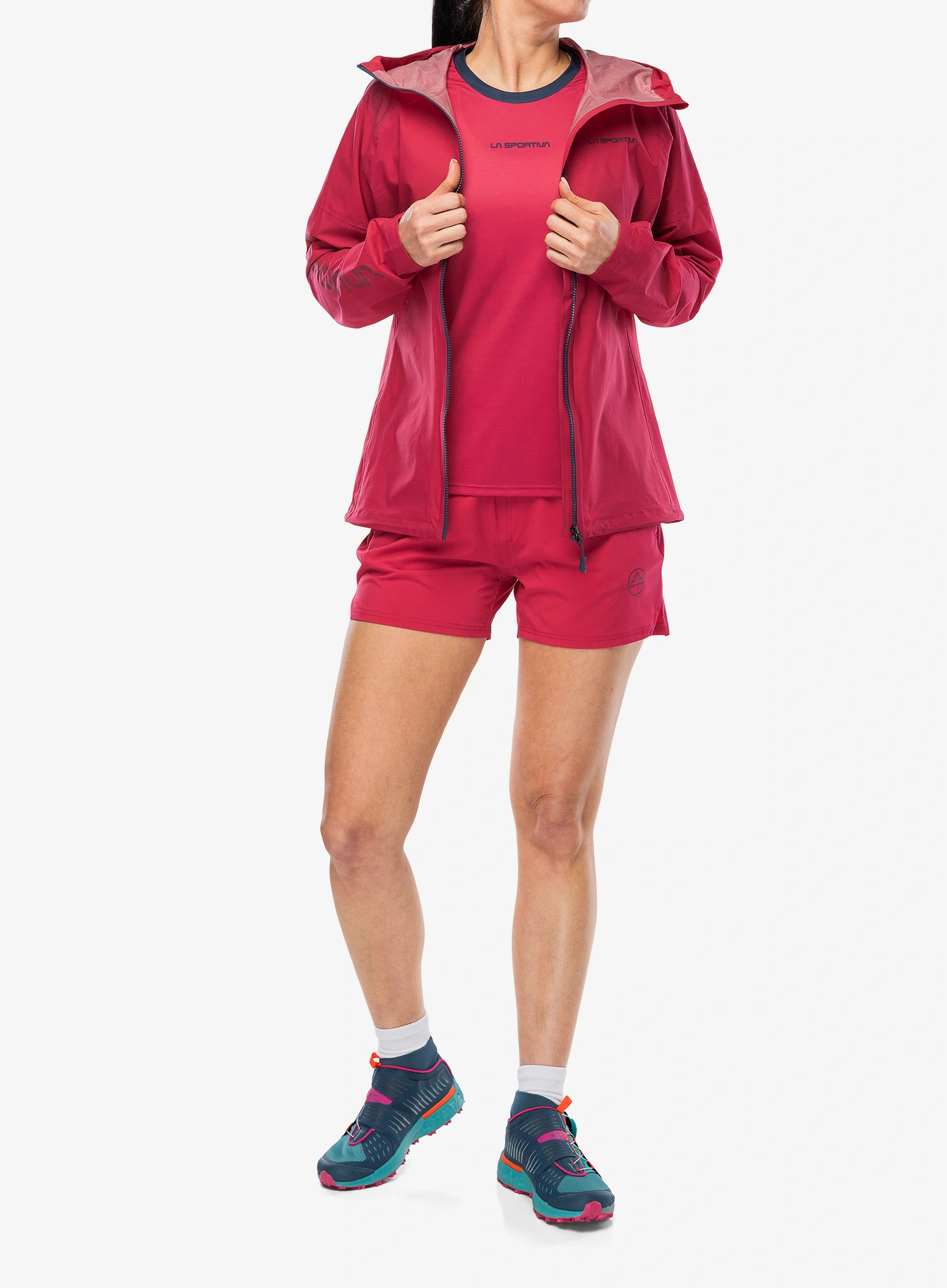 Bėgimo striukė moterims La Sportiva Pocketshell Jacket - azalea/night sky