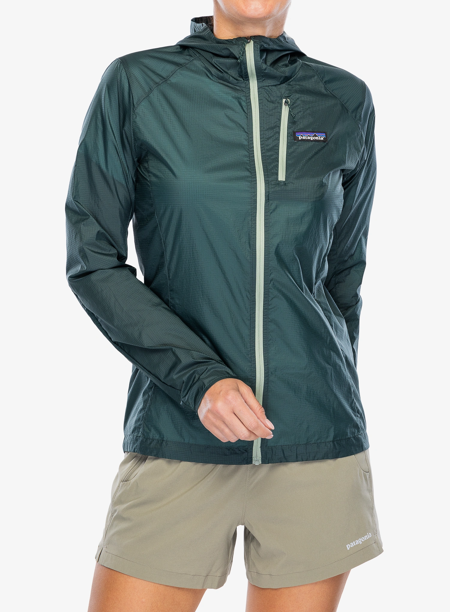 Bėgimo striukė moterims Patagonia Houdini Jacket - cascade green