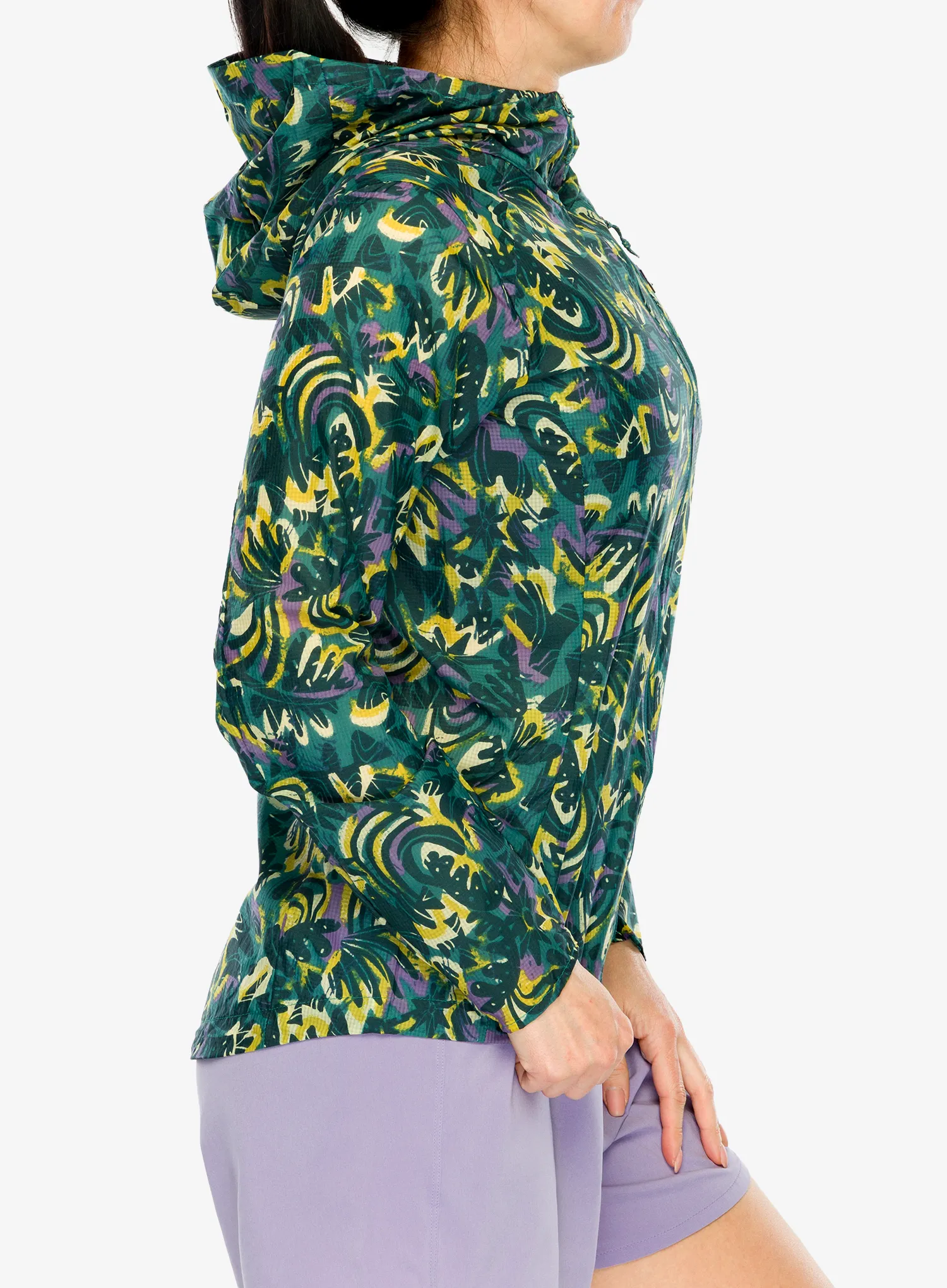 Bėgimo striukė moterims Patagonia Houdini Jacket - wild botanist/wetland blue