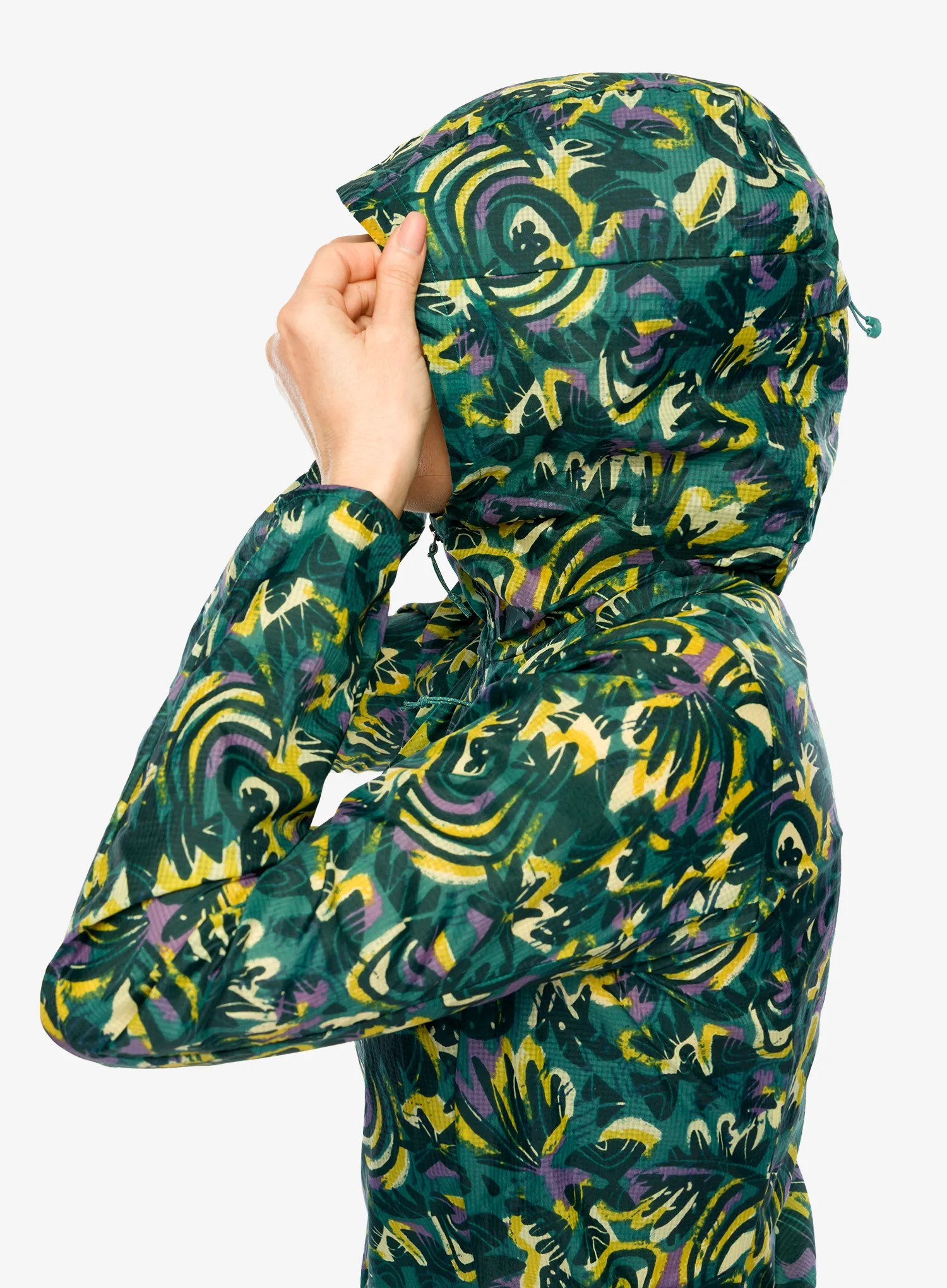 Bėgimo striukė moterims Patagonia Houdini Jacket - wild botanist/wetland blue