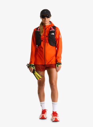 Bėgimo striukė moterims The North Face Summit Superior FL Jacket - lava red
