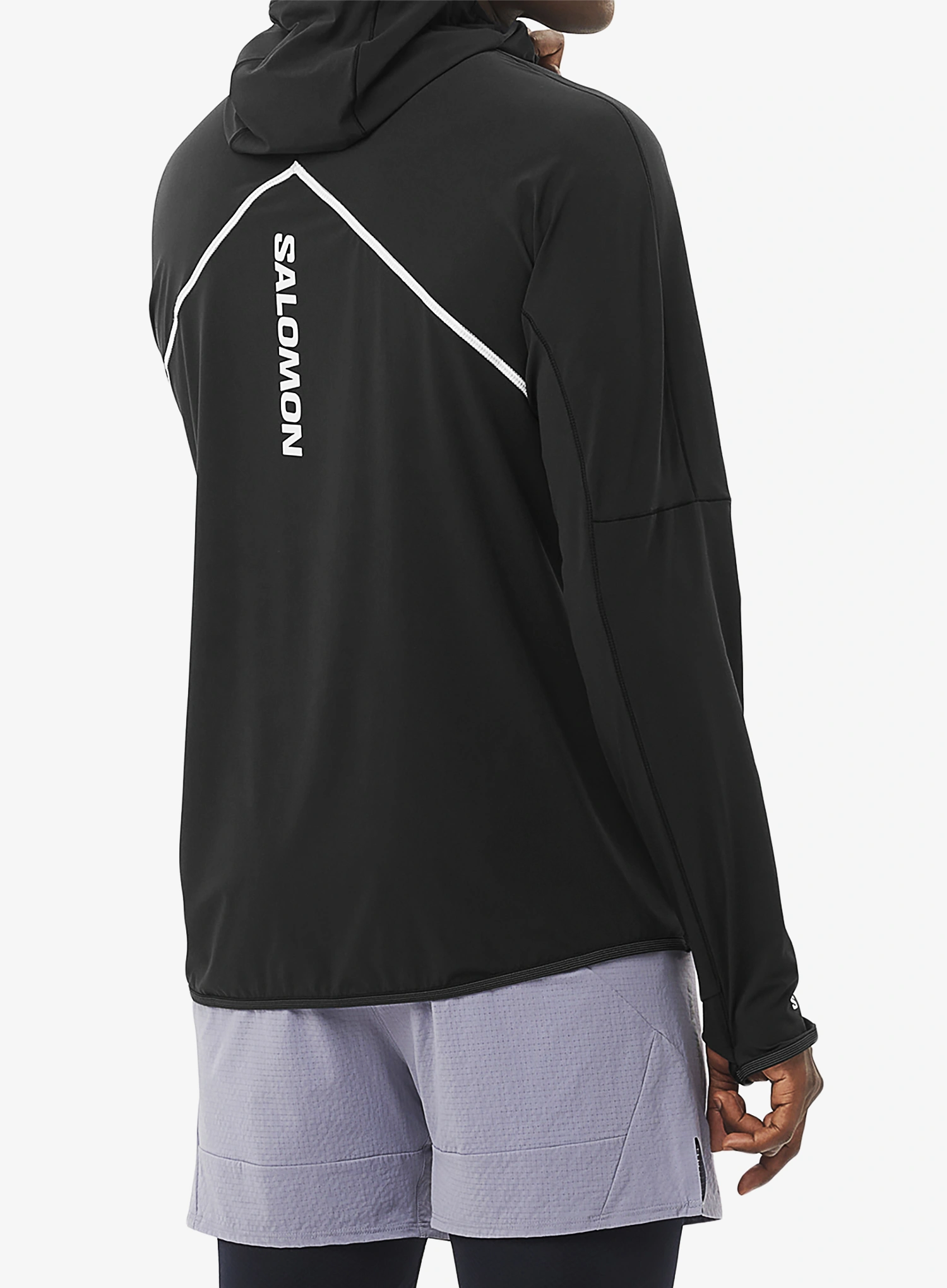 Bėgiojimo striukė Salomon Sense Aero Hybrid HZ HD - deep black