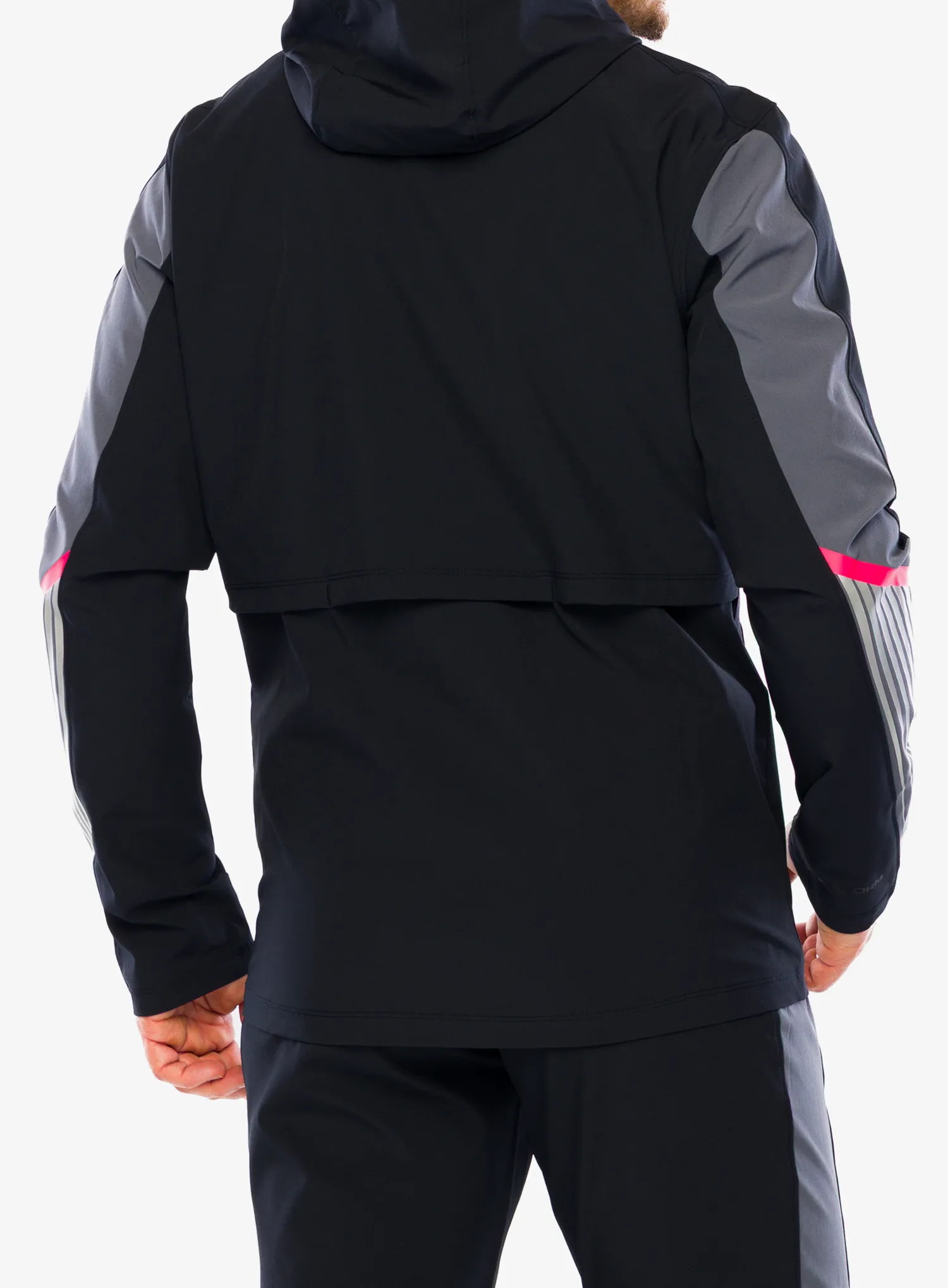 Bėgiojimo striukė Under Armour Velociti Storm Hooded Jkt - black/castlerock/reflective