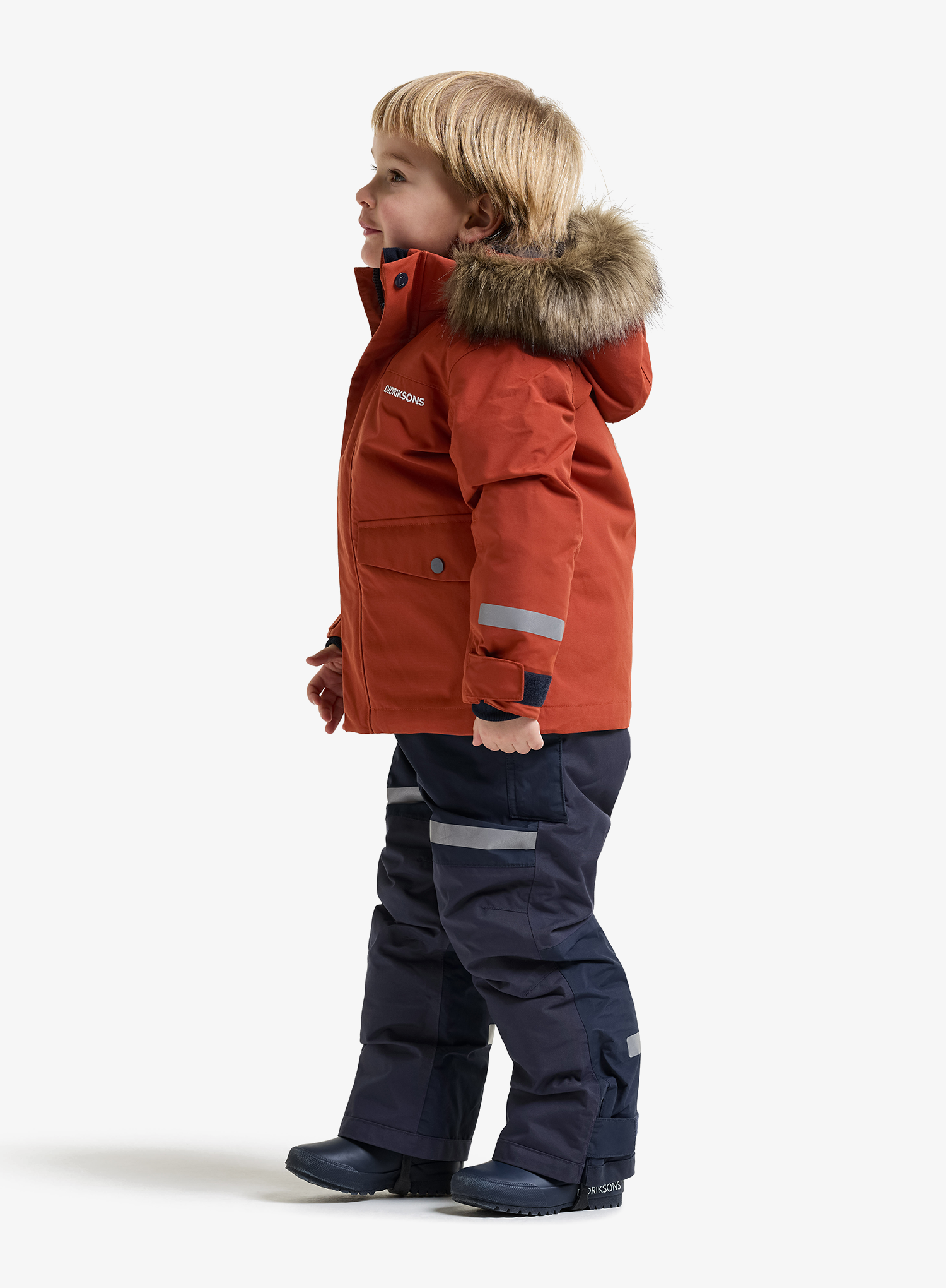 Vaikiška striukė Didriksons Bjarven Parka 5 - rust