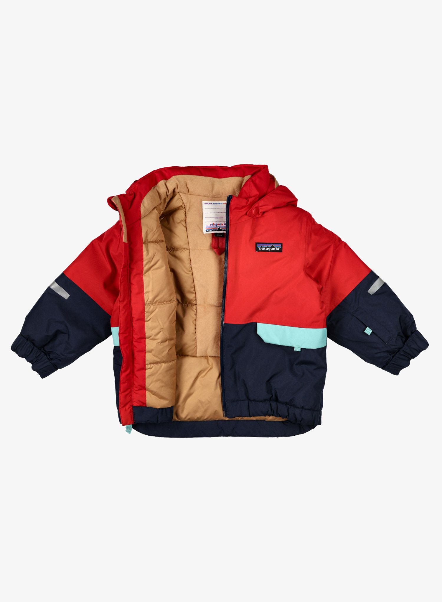 Vaikiška striukė Patagonia Baby Snow Pile Jacket - touring red