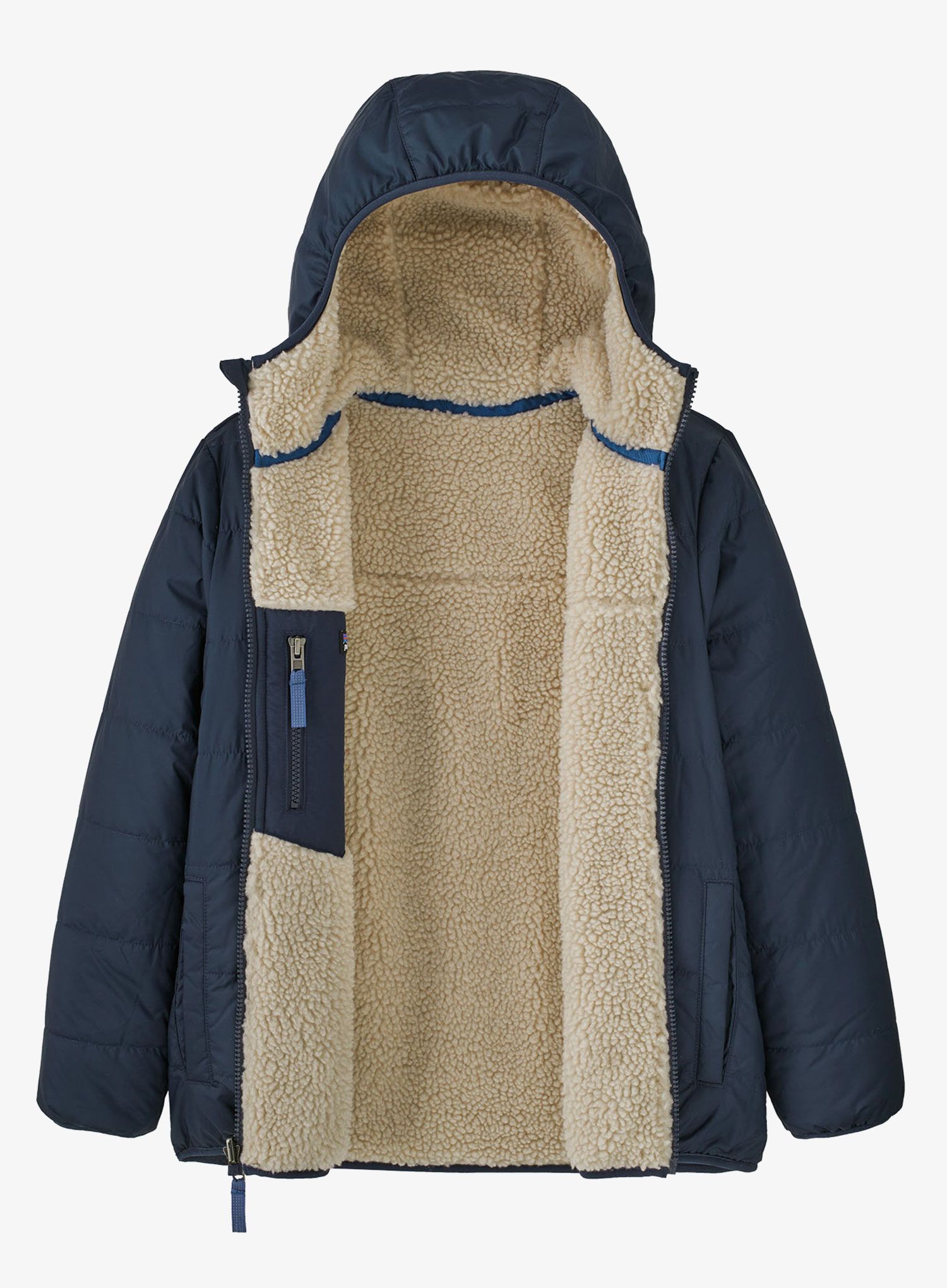 Vaikiška striukė Patagonia Reversible Ready Freddy Hoody - new navy