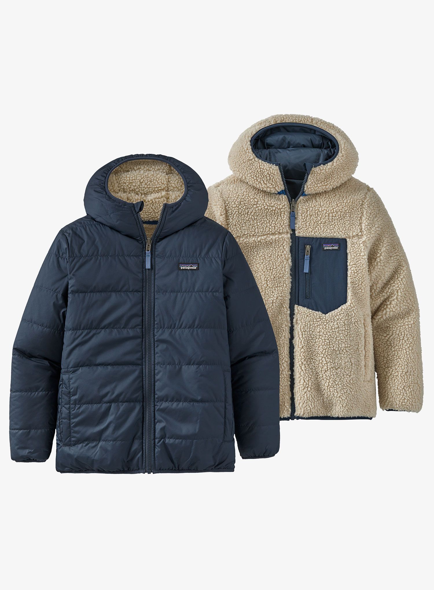Vaikiška striukė Patagonia Reversible Ready Freddy Hoody - new navy