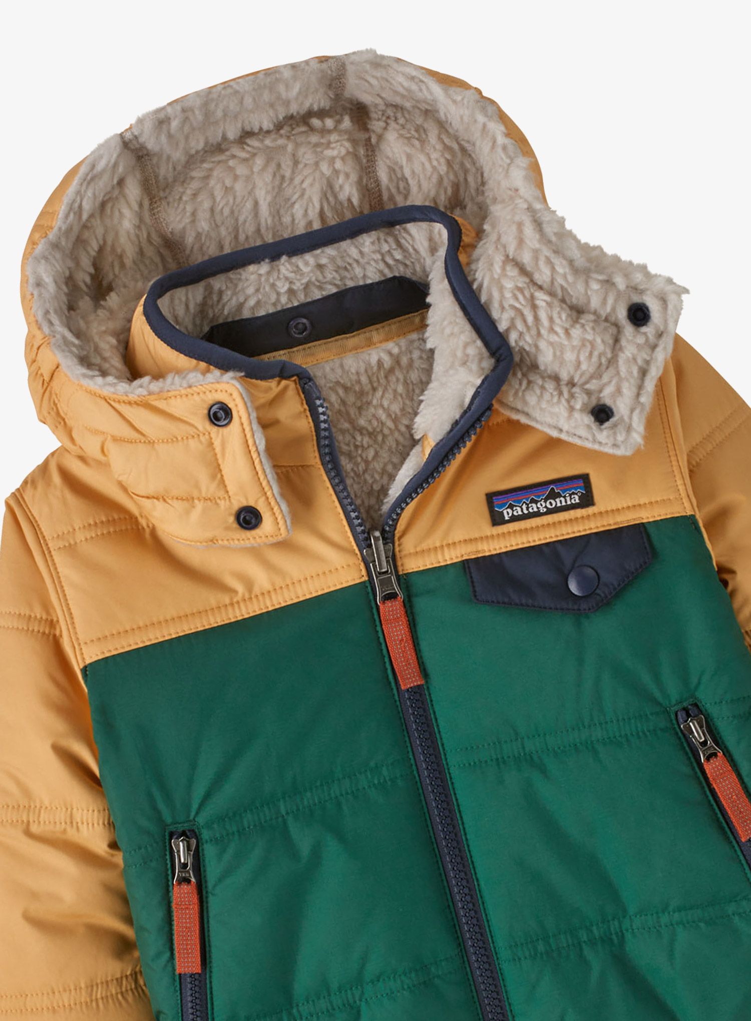 Vaikiška striukė Patagonia Reversible Tribbles Hoody - conifer green