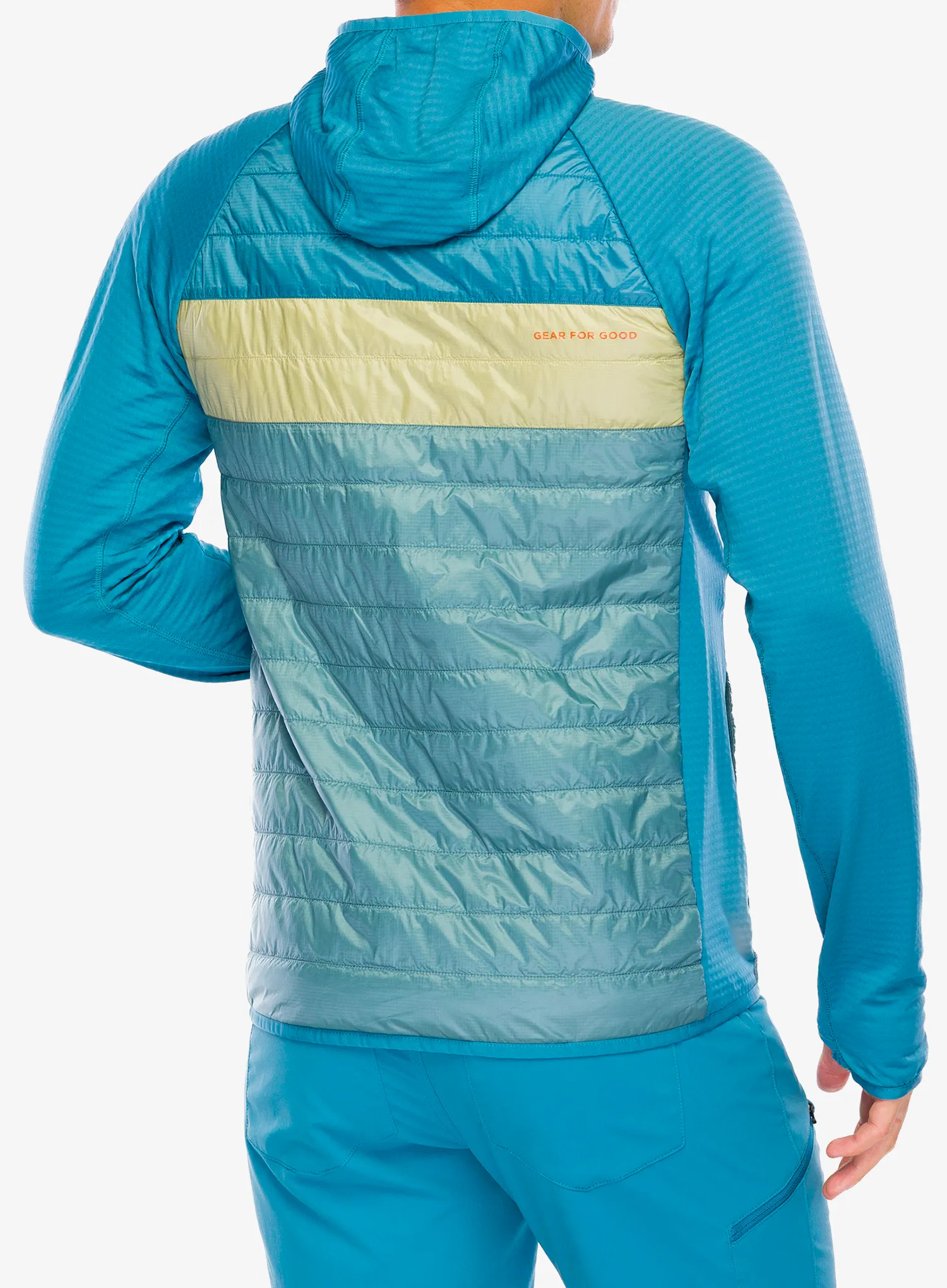 Vyriška striukė Cotopaxi Capa Hybrid Insulated Hooded Jacket - drizzle/bluegrass