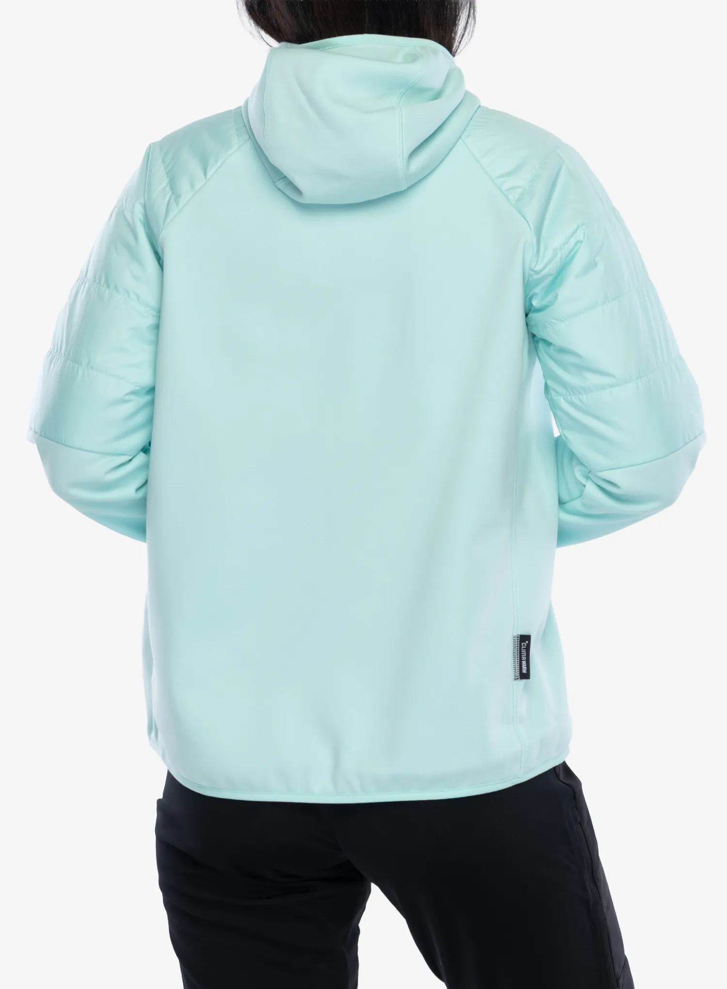 Moteriška striukė adidas TERREX Multi CLIMAWARM Insulated Hybrid Hooded Jacket - semi flash aqua