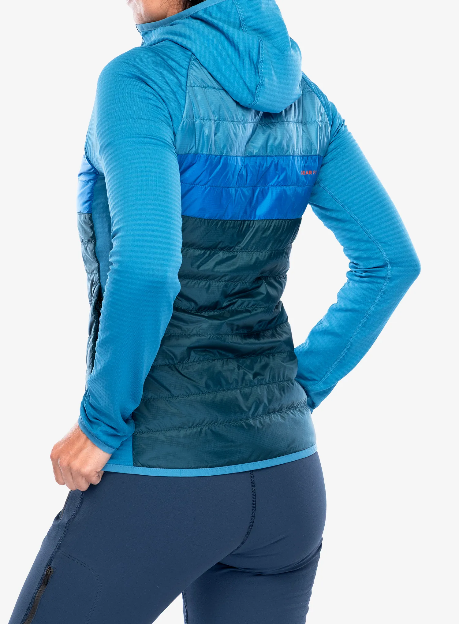 Moteriška striukė Cotopaxi Capa Hybrid Insulated Hooded Jacket - lake/abyss