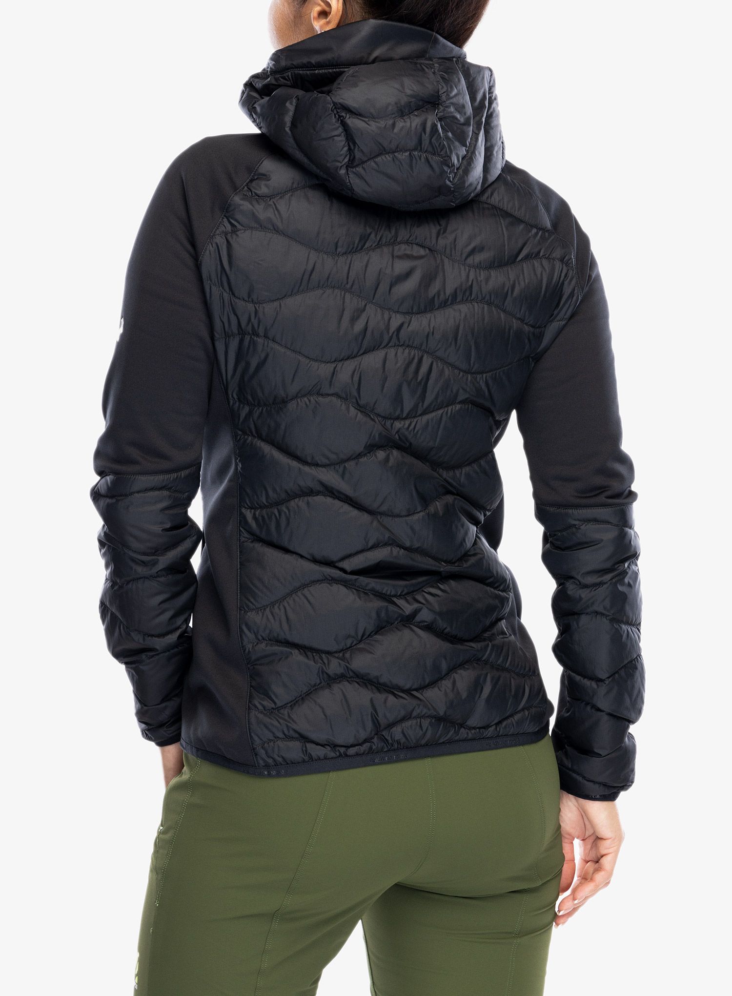 Moteriška striukė Peak Performance Helium Down Hybrid Hood - black