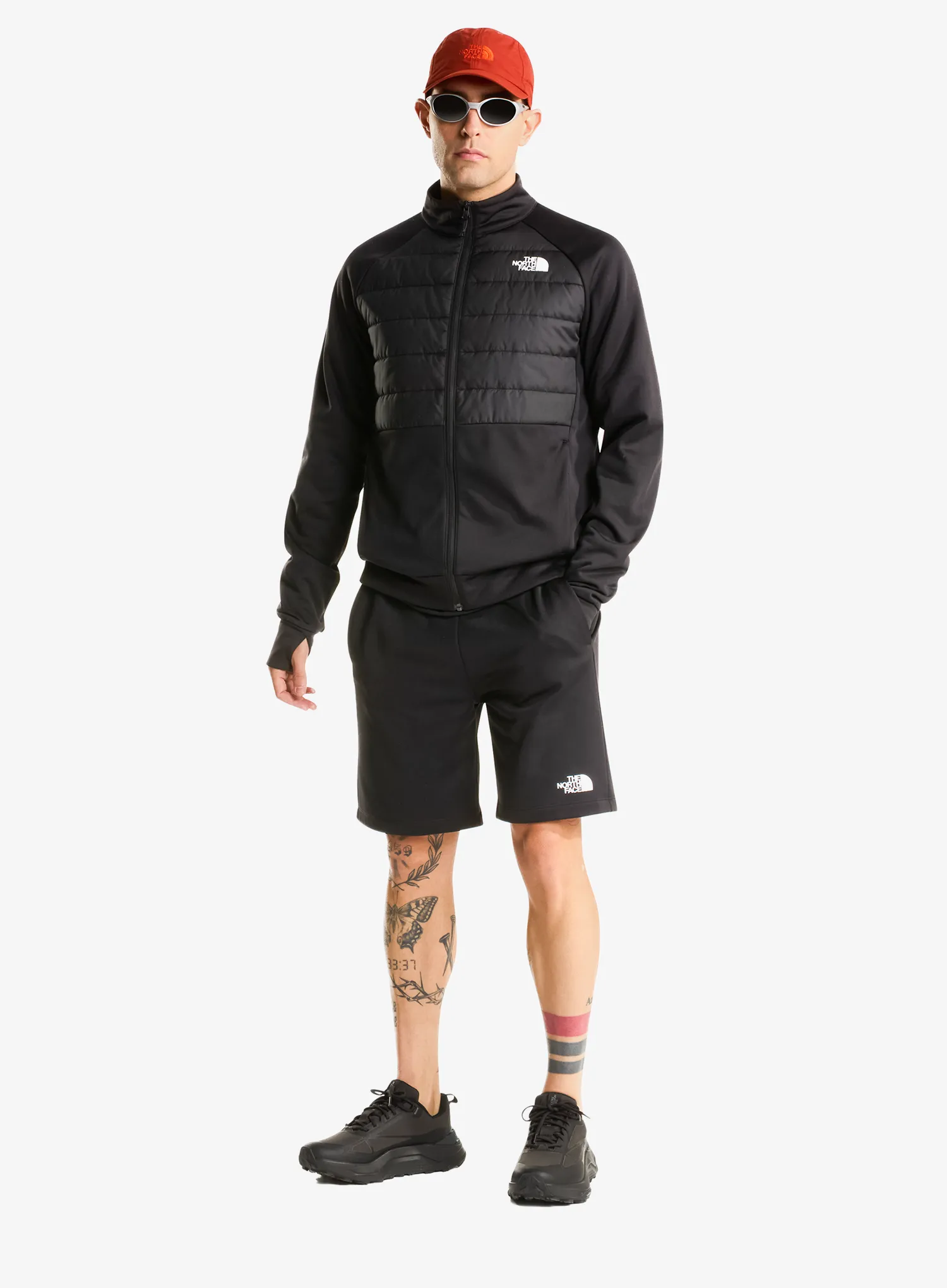 Vyriška striukė The North Face Reaxion 2.0 Fleece Hybrid Full Zip Jacket - tnf black heather