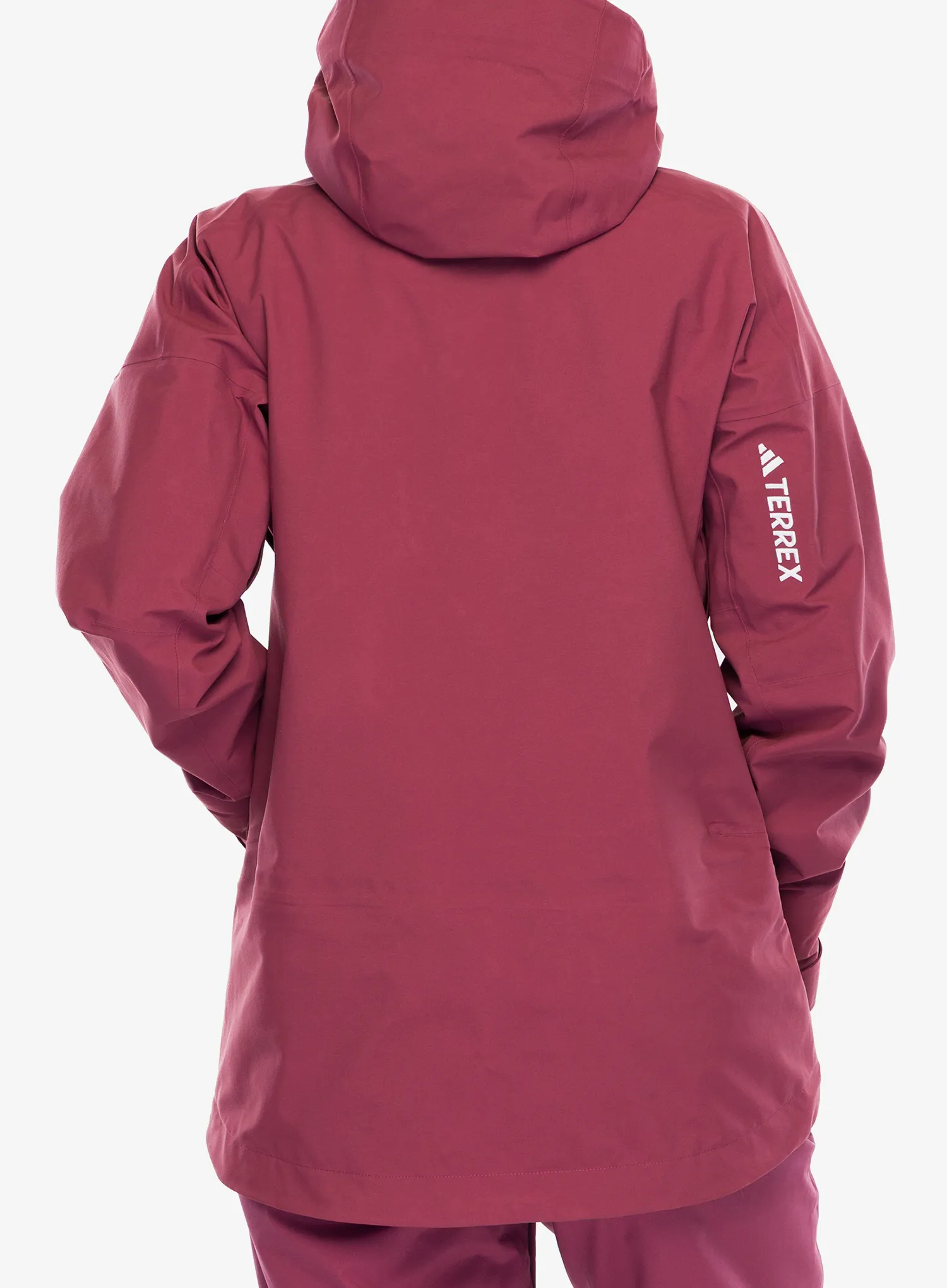 Slidinėjimo striukė moterims adidas TERREX Techrock 3L GORE-TEX C-Knit Jacket - quiet crimson