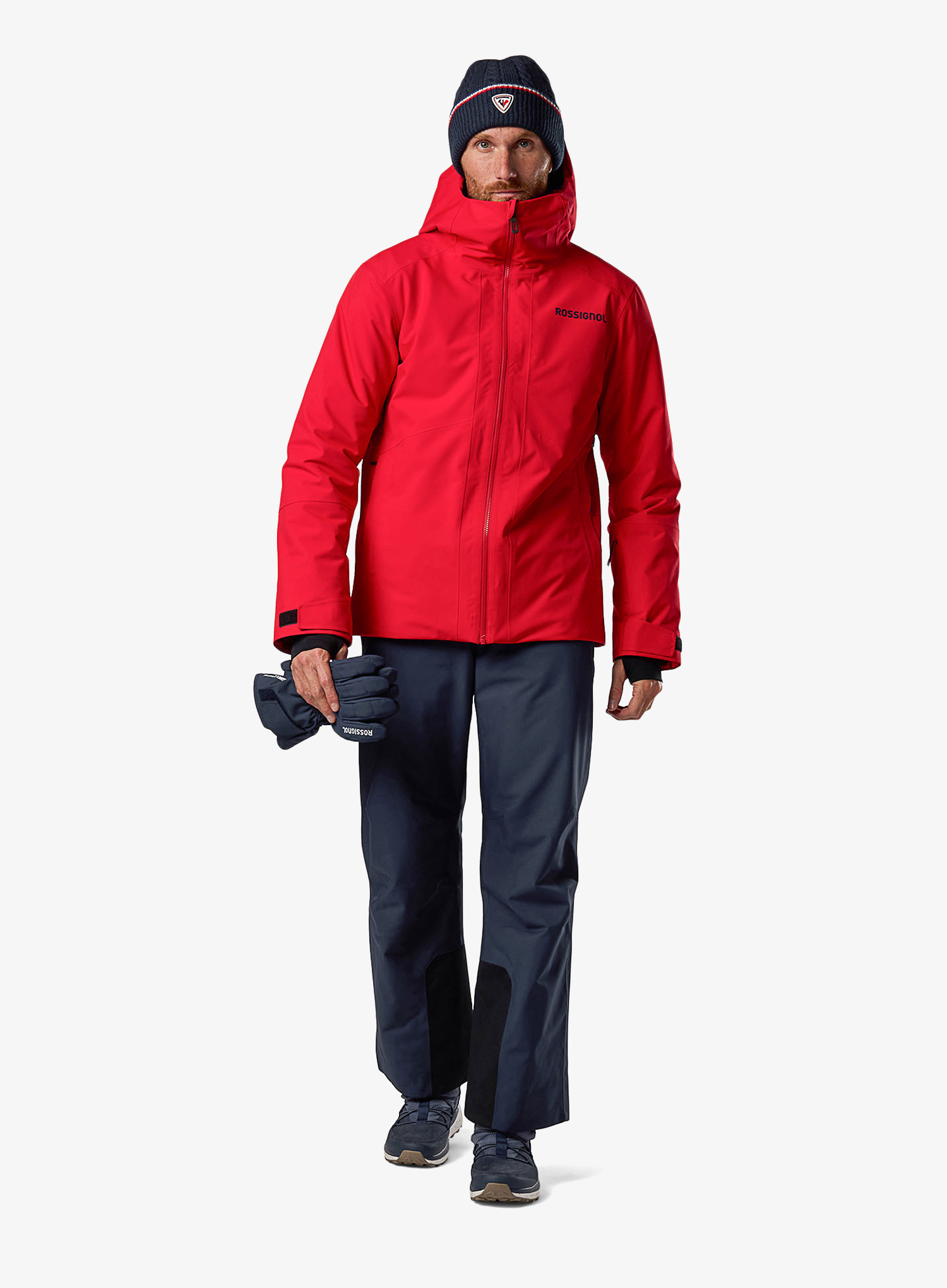 Vyriška slidinėjimo striukė Rossignol Rochrun Insulated Jacket - sport red solid