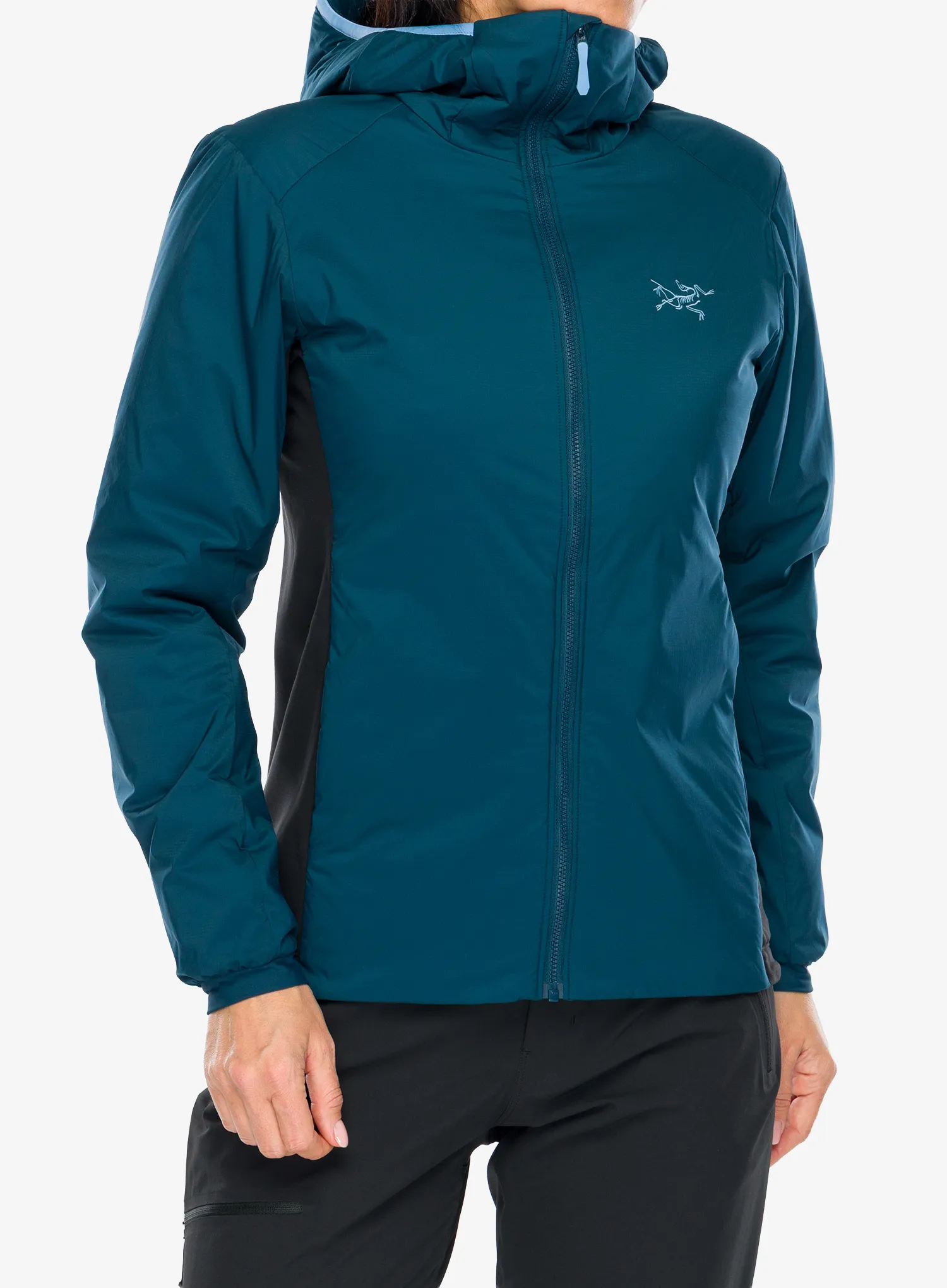 Šilta moteriška striukė Arcteryx Atom Hoody - midnight frost