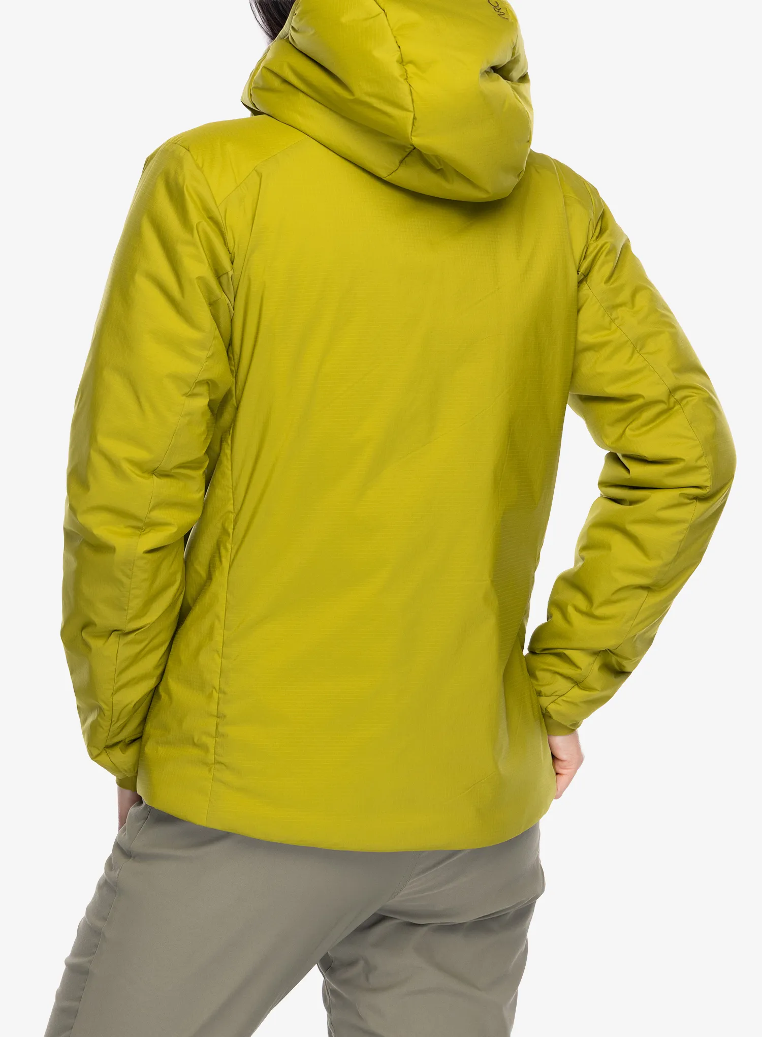 Šilta moteriška striukė Arcteryx Atom SV Hoody - olive moss