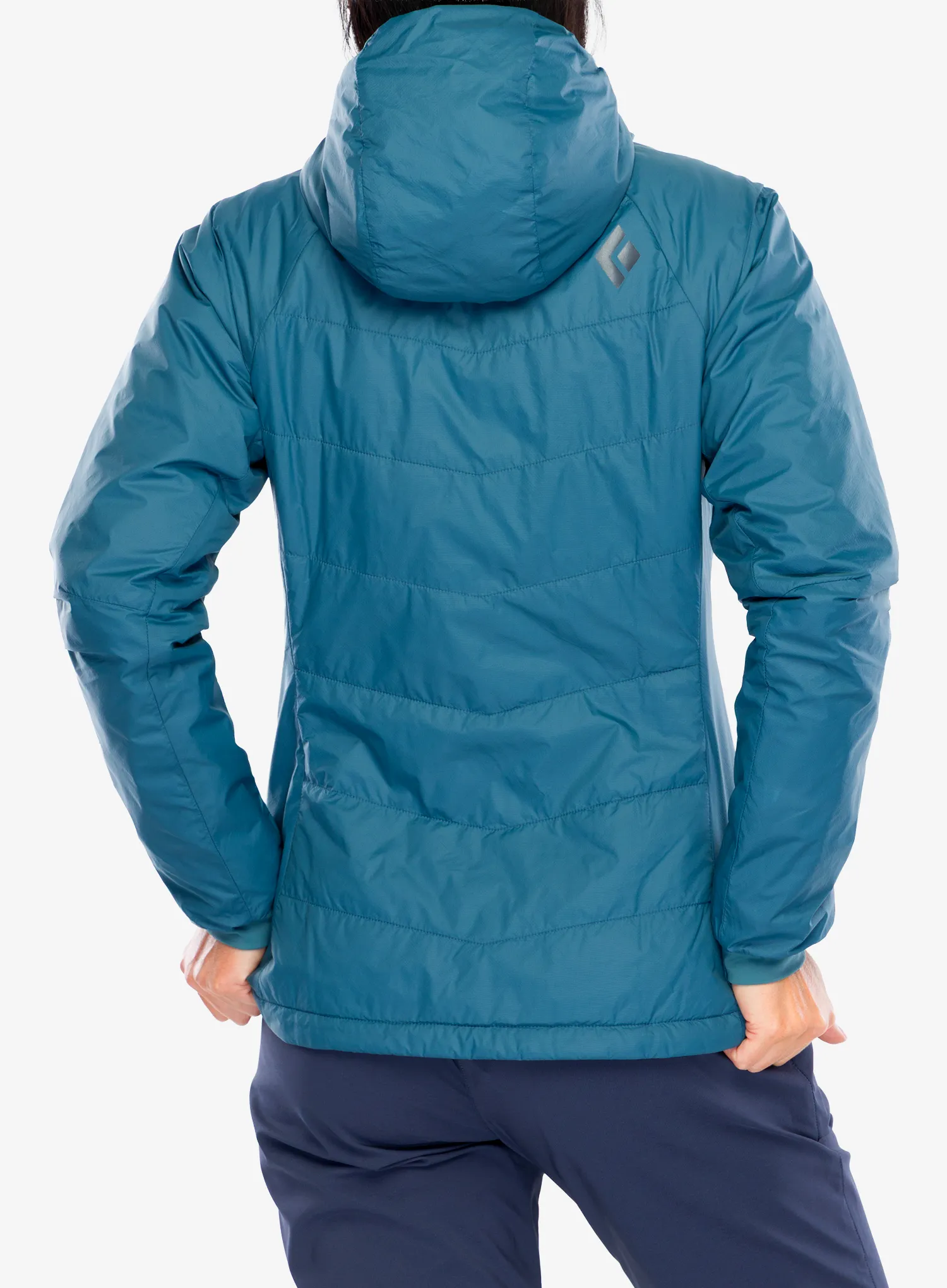 Šilta moteriška striukė Black Diamond Solution Hoody - creek blue/blue